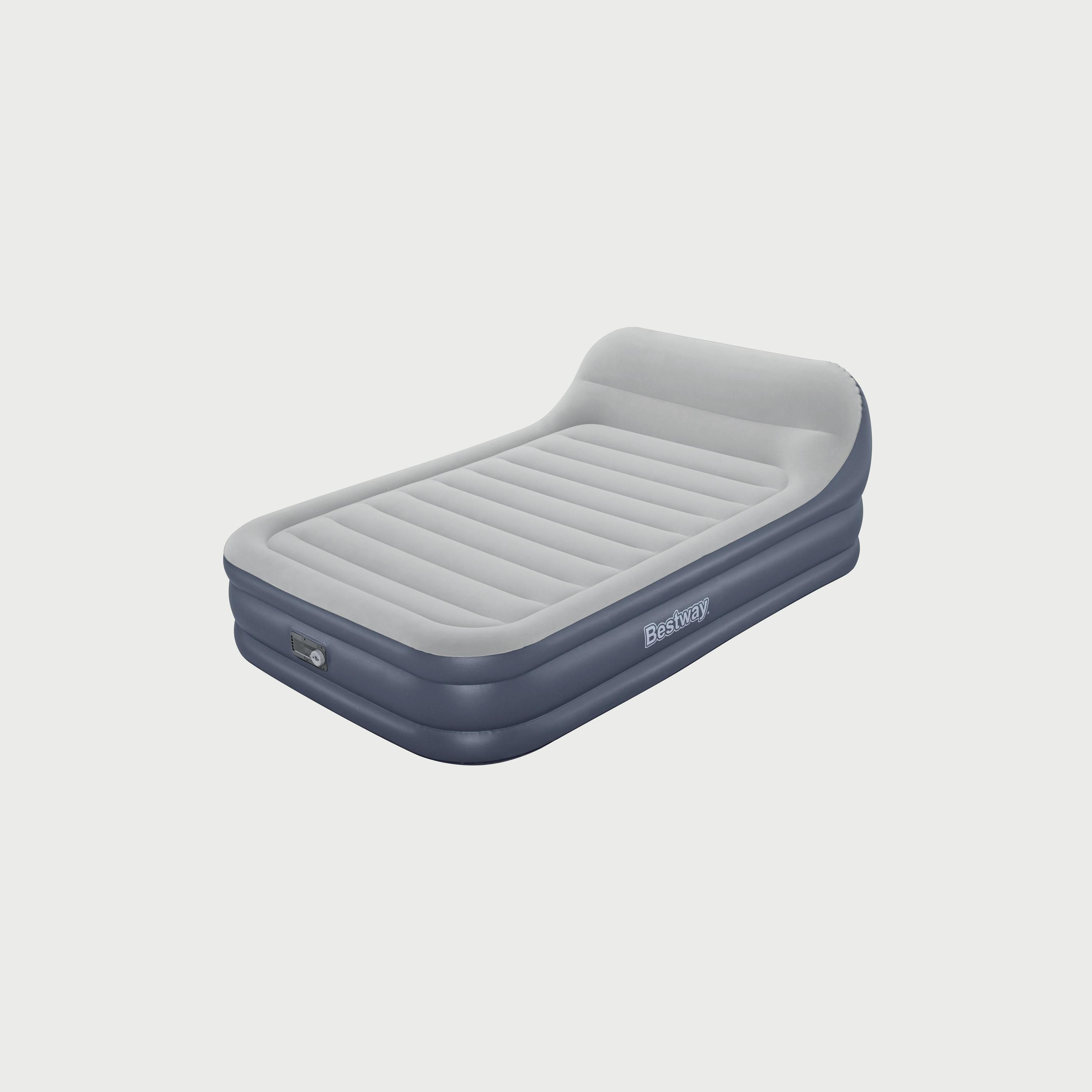 Bestway Tritech SleekFlow Headboard Air Mattress with Built-in AC Pump and Antimicrobial Coating, Queen -baby-nursery-mattresses-image-1
