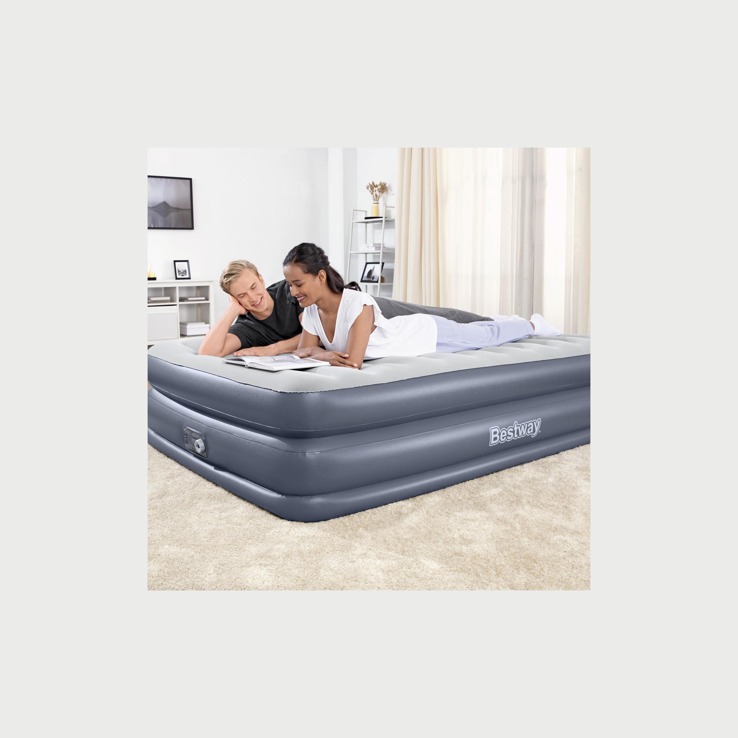 Bestway Tritech QuadComfort Air Mattress with Built-in AC Pump and Antimicrobial Coating, Queen -toys-outdoor-poolandbeach-image-3