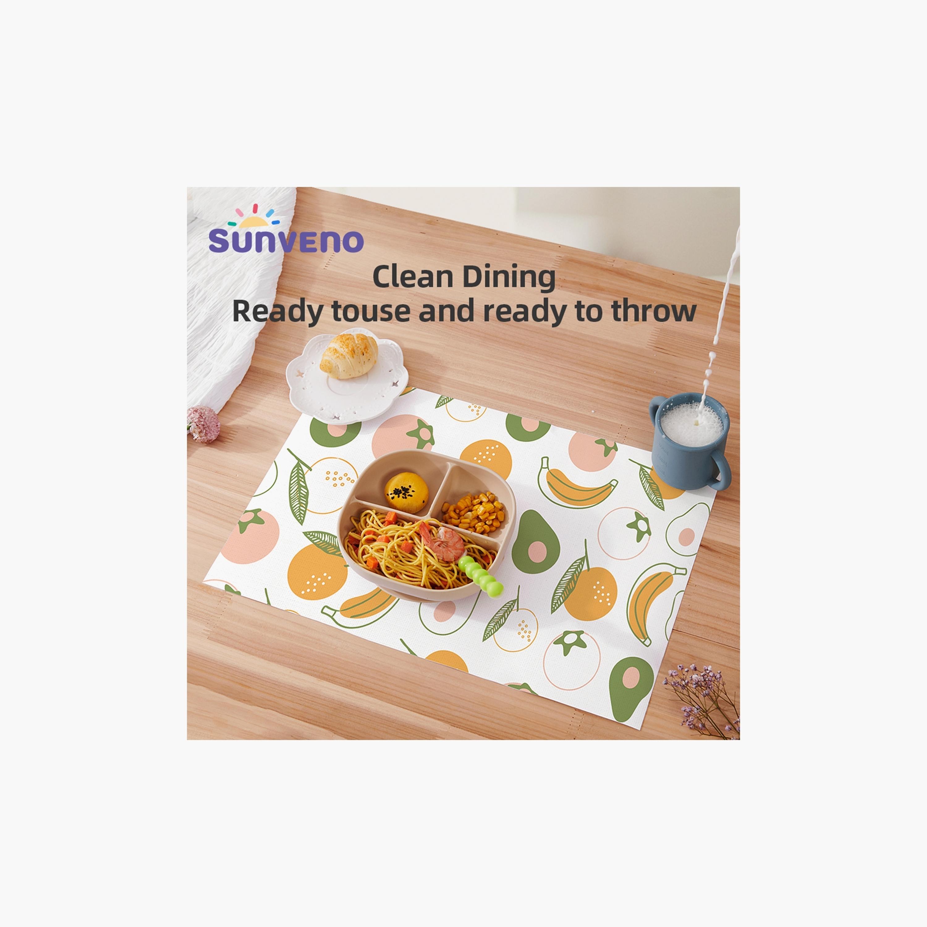 Sunveno 20-Piece Baby Feeding Disposable Travel Multipurpose Placemats-baby-feeding-mealtimeessentials-image-3