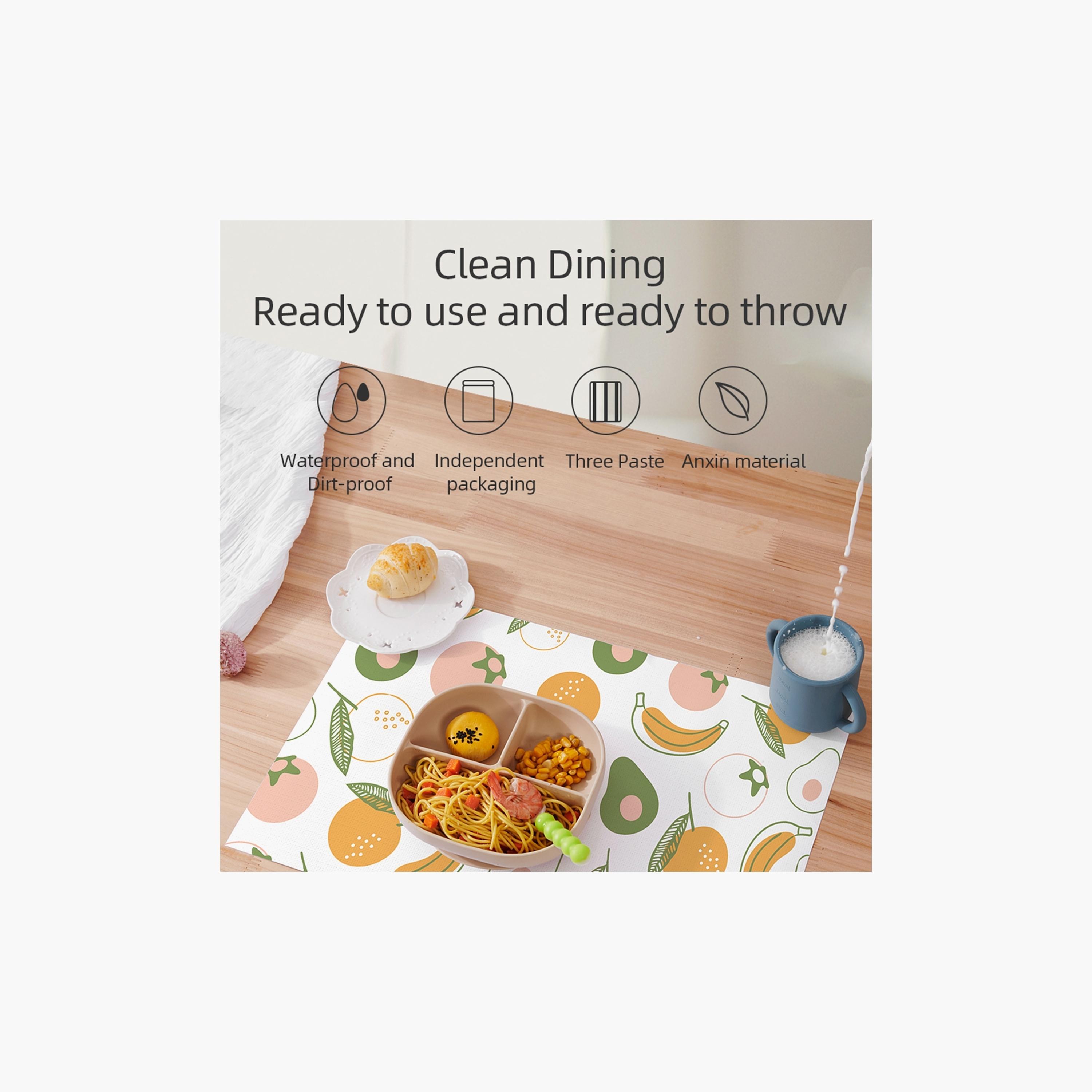 Sunveno 20-Piece Baby Feeding Disposable Travel Multipurpose Placemats-baby-feeding-mealtimeessentials-image-4
