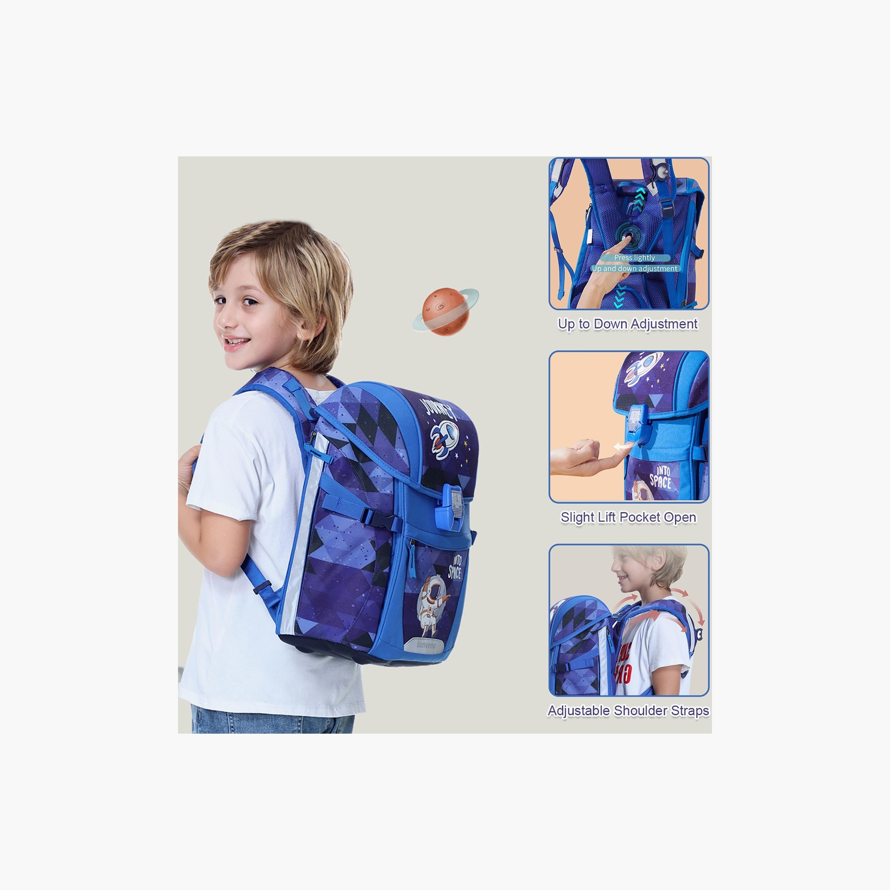 حقيبة مدرسية أيرجونومييك من صنفينو، فضاء, أزرق-school-bagsandbackpacks-backpacks-image-2