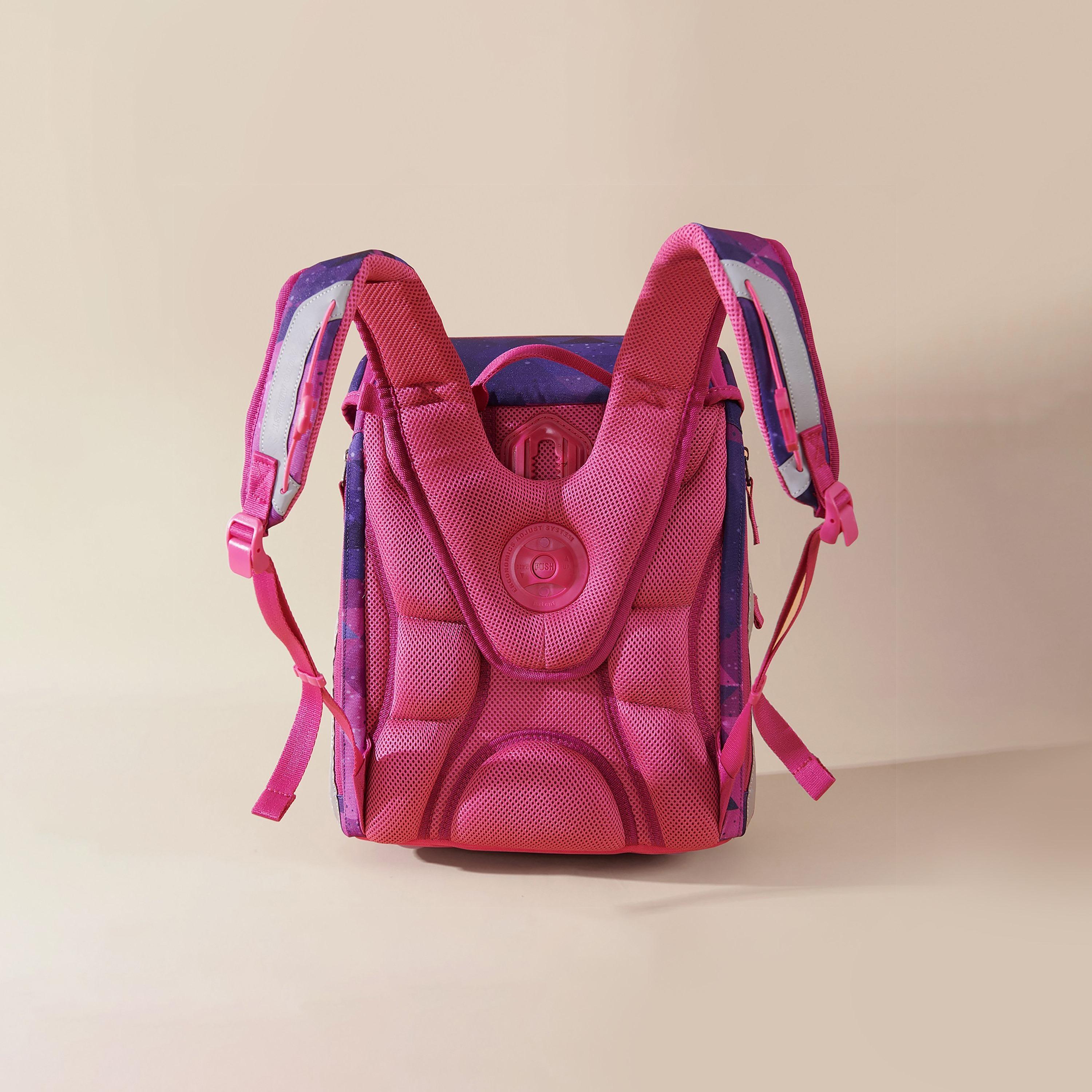 Sunveno Ergonomic School Bag Mermaid, Pink-school-bagsandbackpacks-backpacks-image-2