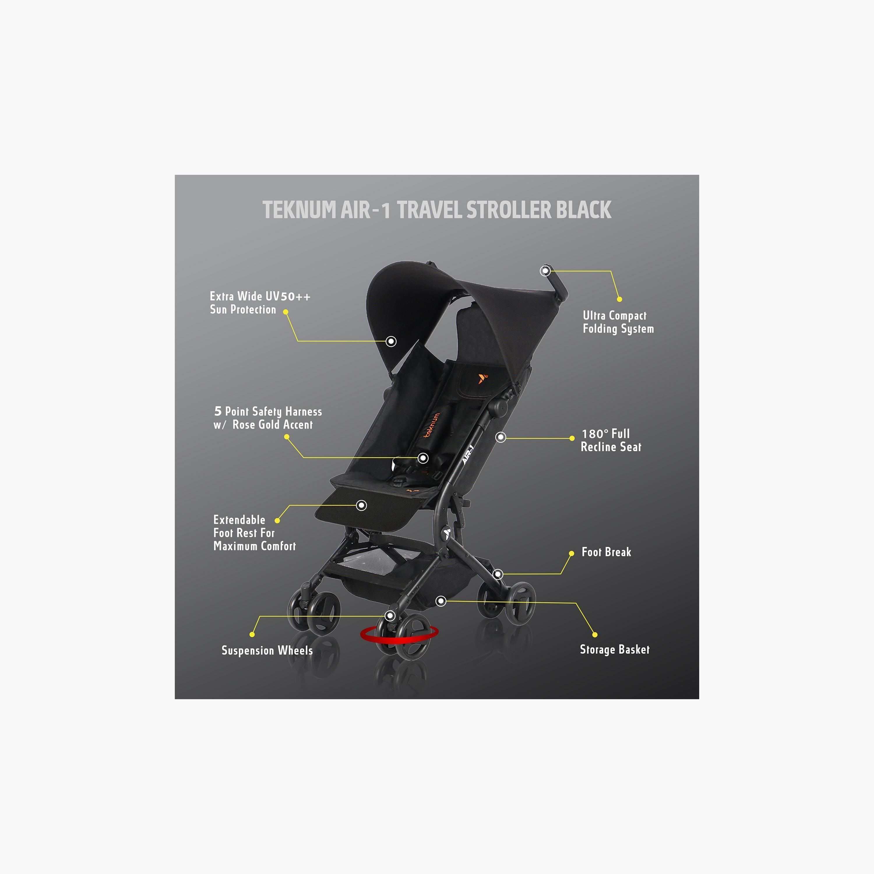 Teknum AIR-1 Travel Stroller with Carry Backpack-baby-gear-strollersandprams-strollers-image-3