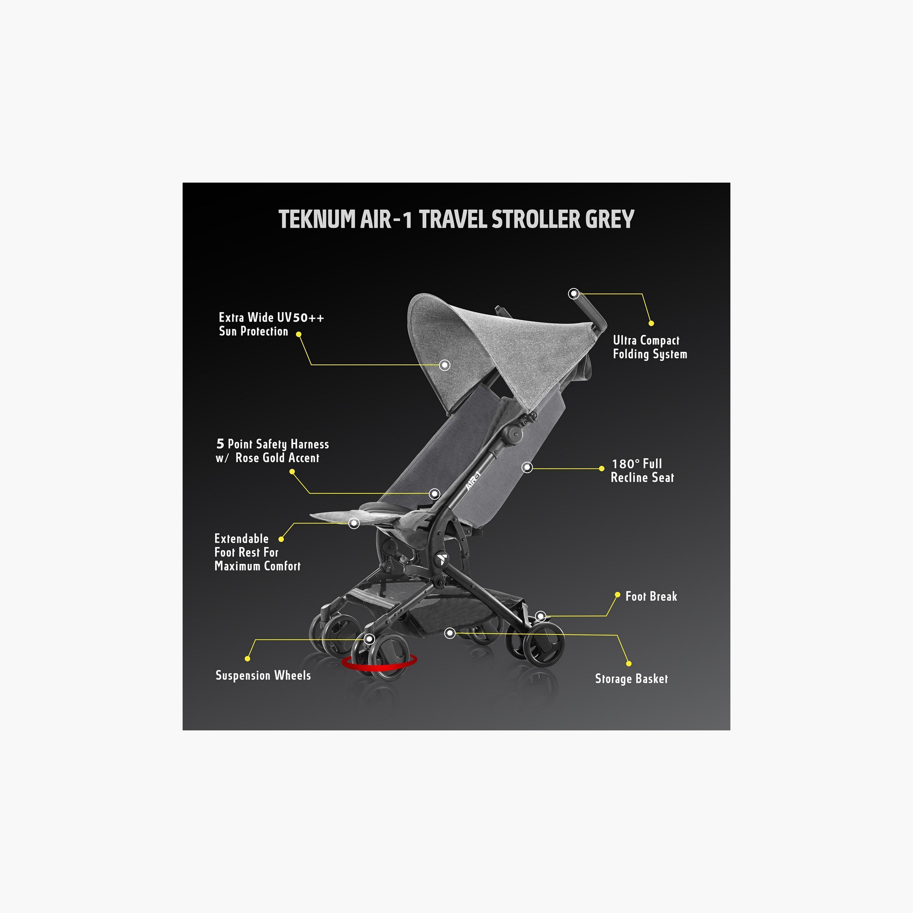 Teknum AIR-1 Travel Stroller with Carry Backpack-baby-gear-strollersandprams-strollers-image-8