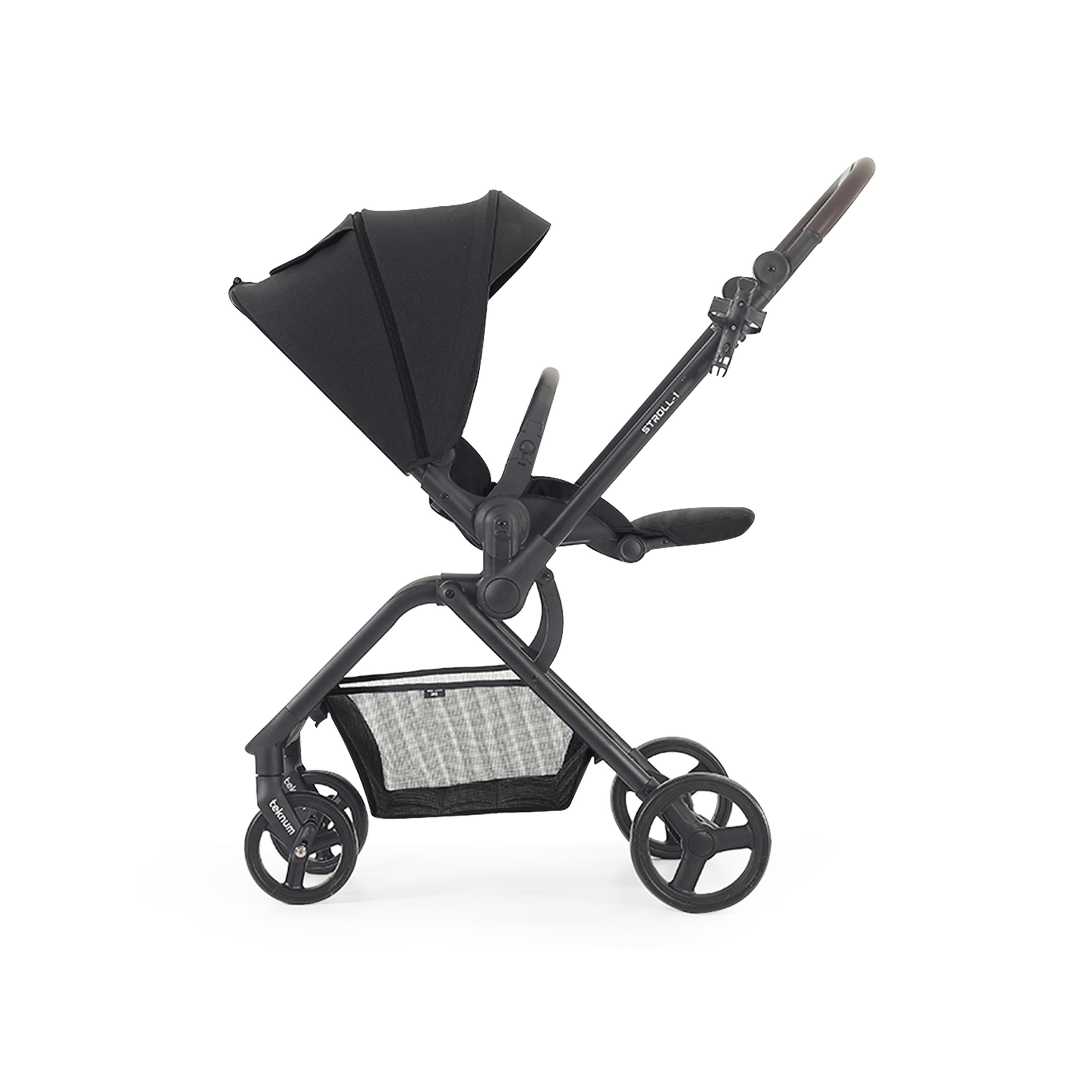 Teknum STROLL-1 Travel System with Reversible Stroller and Compacto Baby Car Seat, Black-baby-gear-strollersandprams-travelsystems-image-13