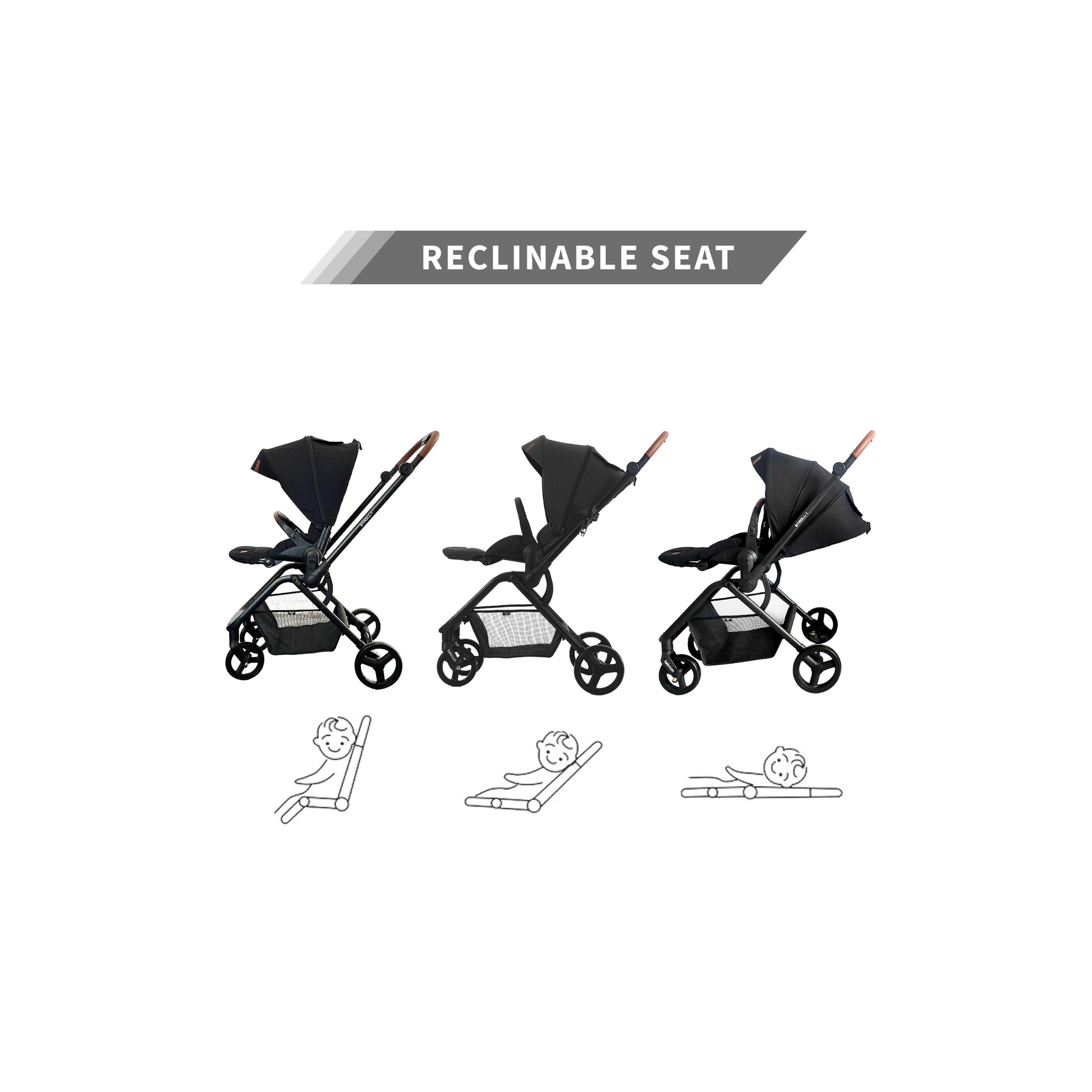 Teknum STROLL-1 Travel System with Reversible Stroller and Compacto Baby Car Seat, Black-baby-gear-strollersandprams-travelsystems-image-19