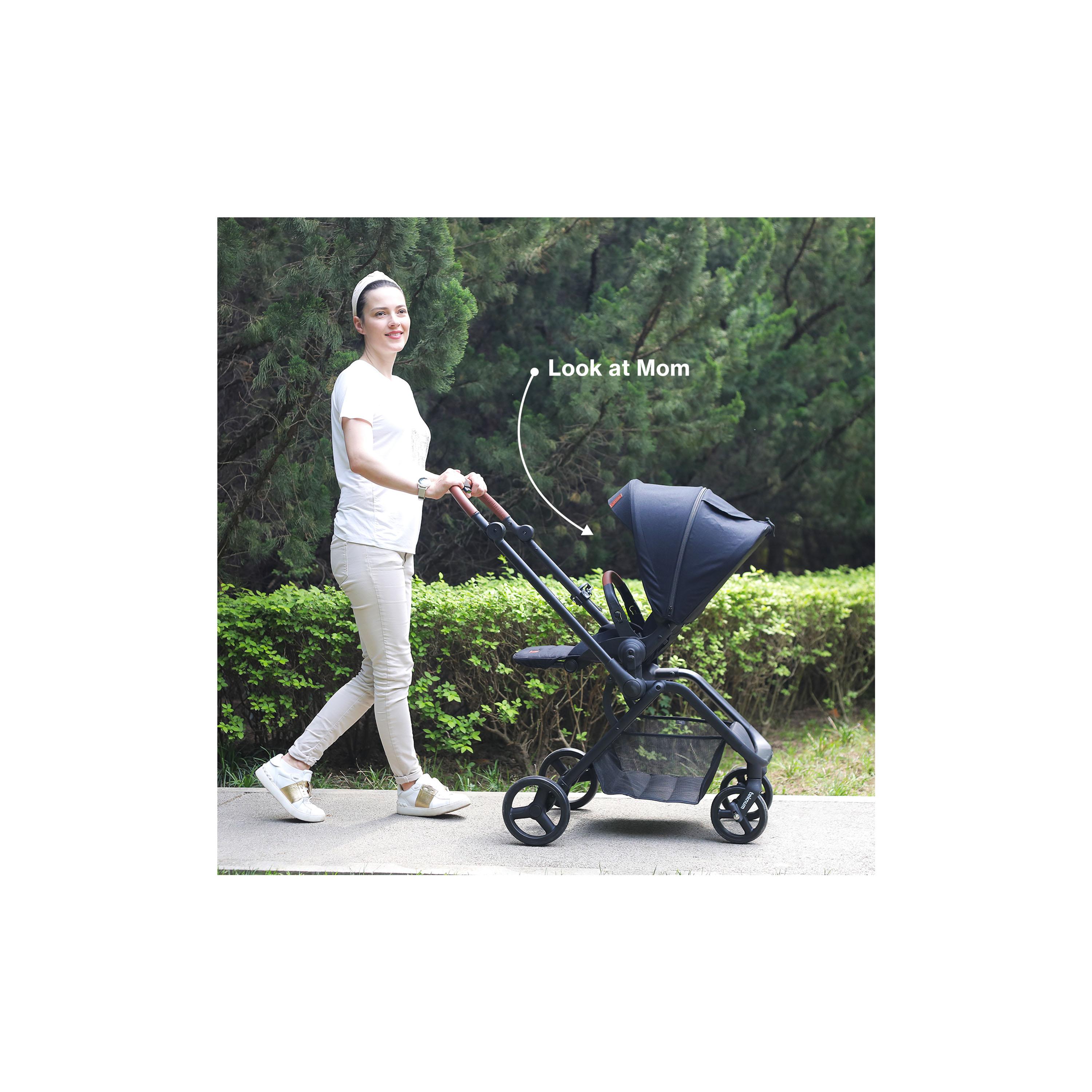 Teknum STROLL-1 Travel System with Reversible Stroller and Compacto Baby Car Seat, Black-baby-gear-strollersandprams-travelsystems-image-5
