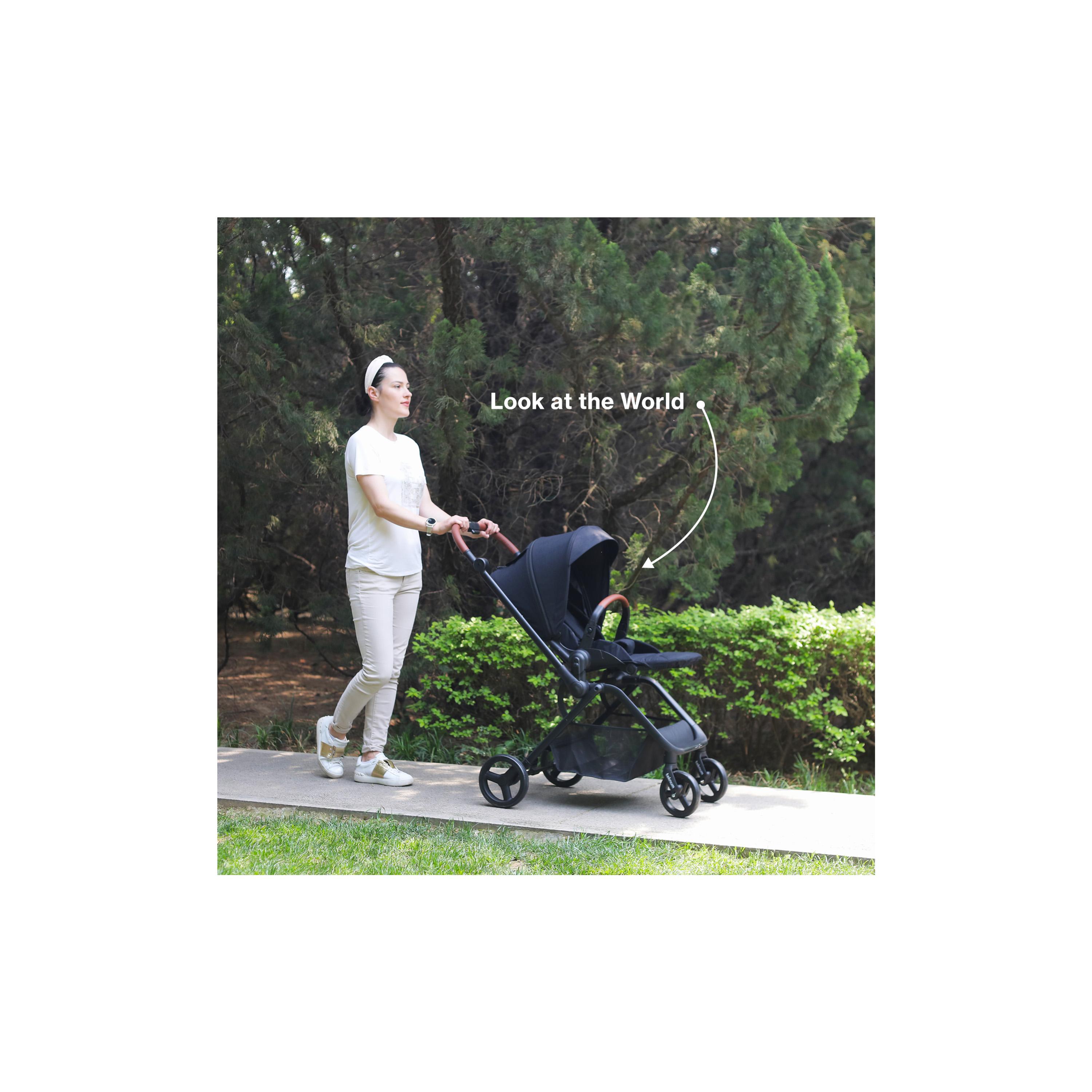 Teknum STROLL-1 Travel System with Reversible Stroller and Compacto Baby Car Seat, Black-baby-gear-strollersandprams-travelsystems-image-6