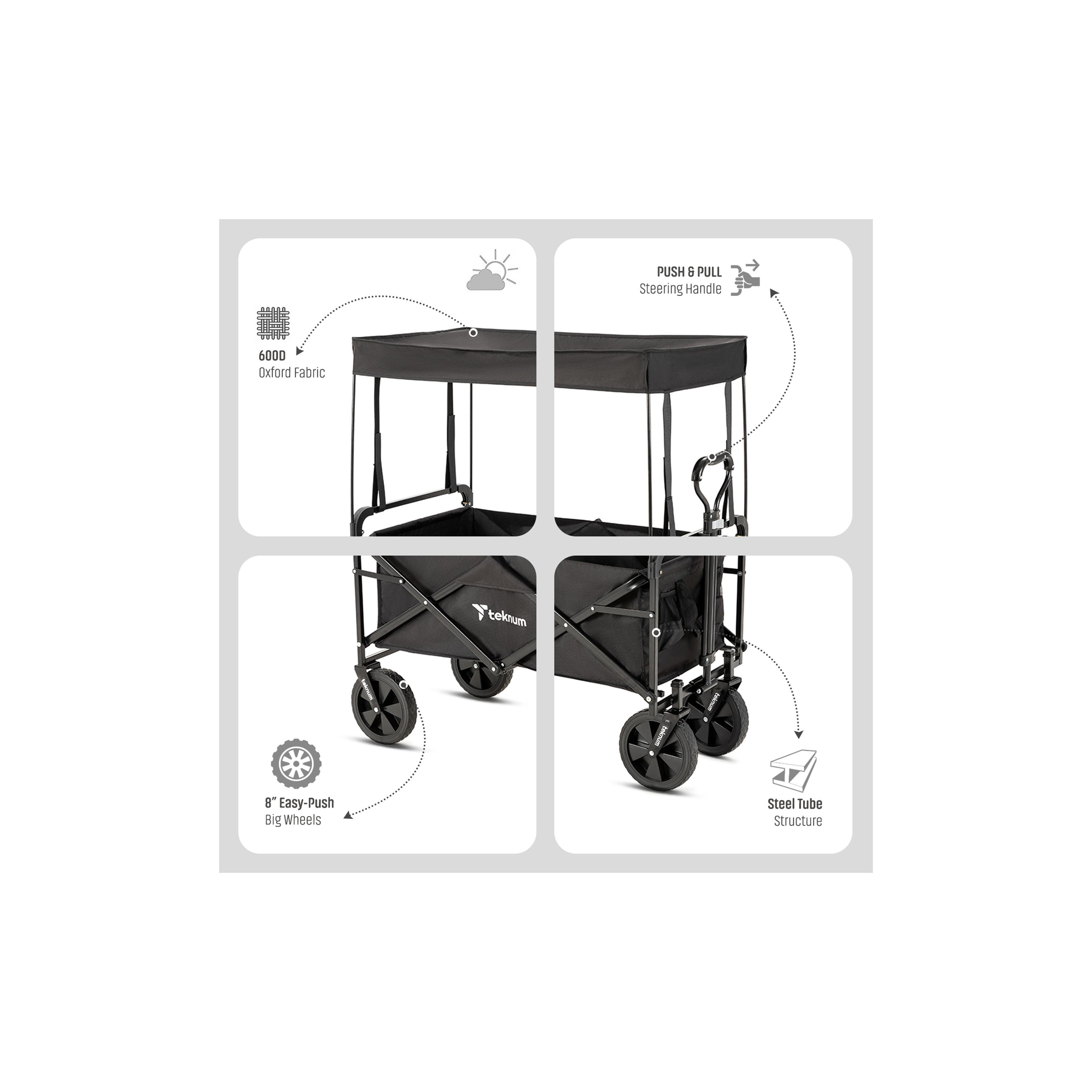 عربة قابلة للطي مع مظلة من تيكنام, أسود-baby-gear-strollersandprams-strollers-image-8