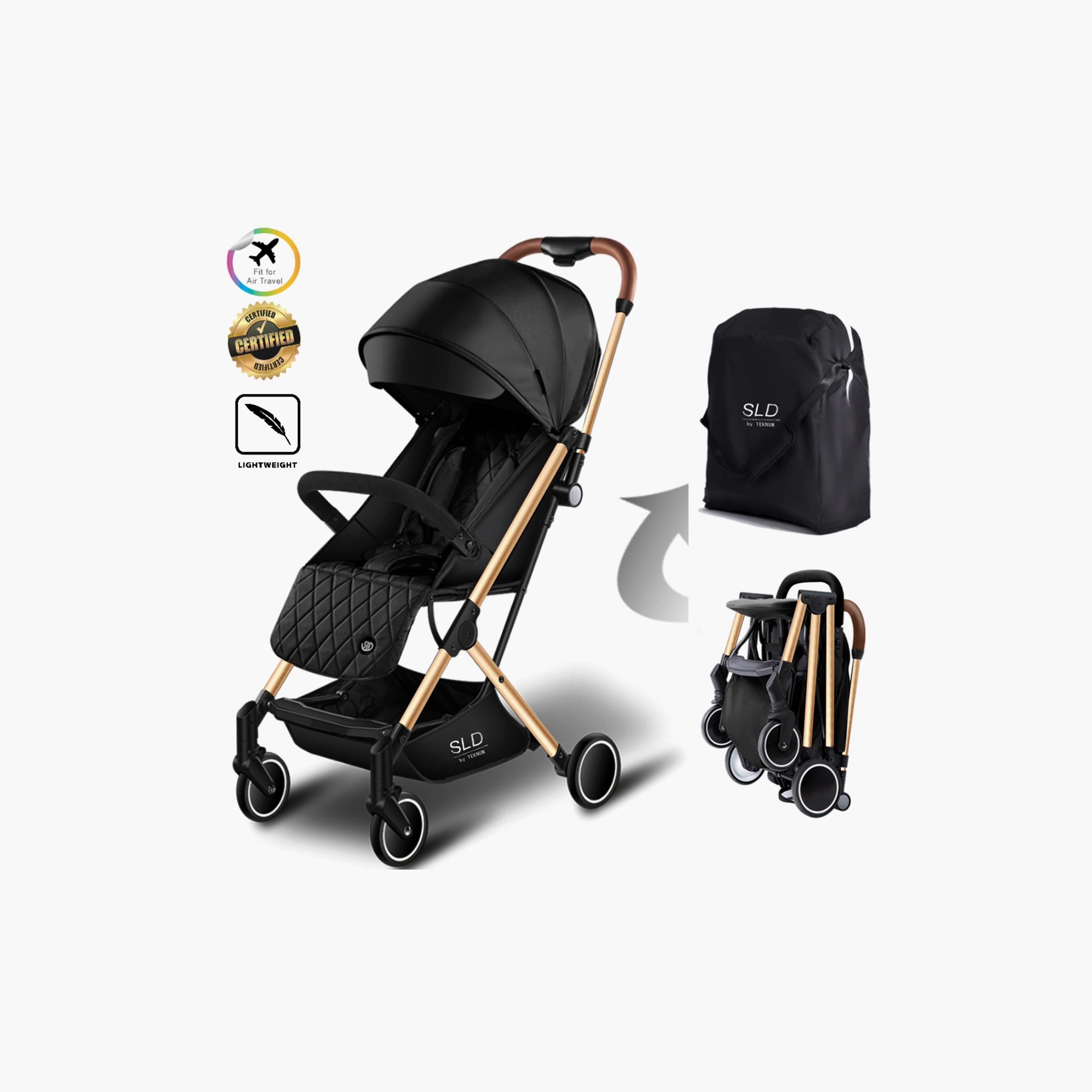 Teknum - Travel Lite  Stroller SLD, Black Gold-baby-gear-strollersandprams-strollers-image-3