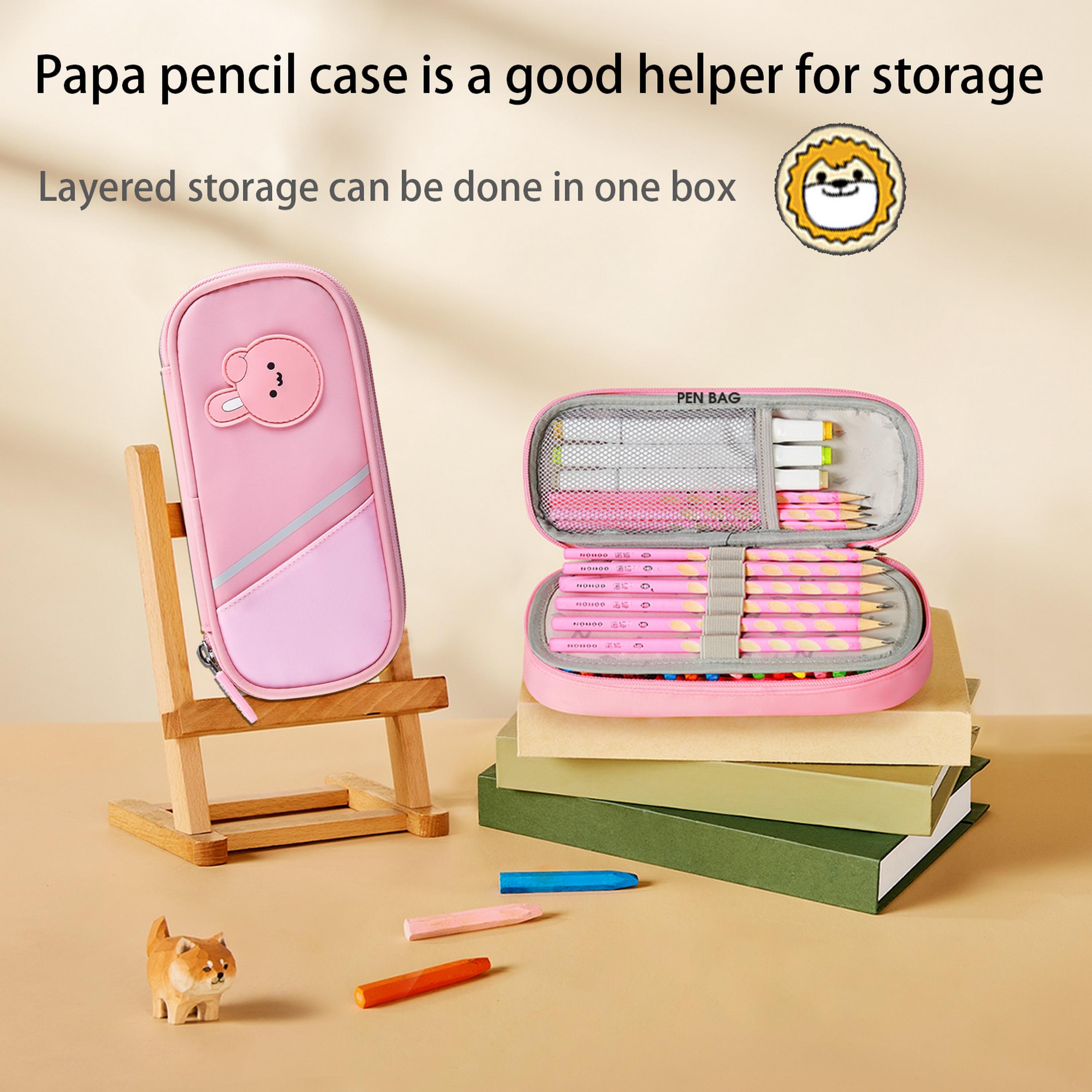 مقلمة من نوهوو, أرنب وردي-school-stationery-pencilcases-image-4