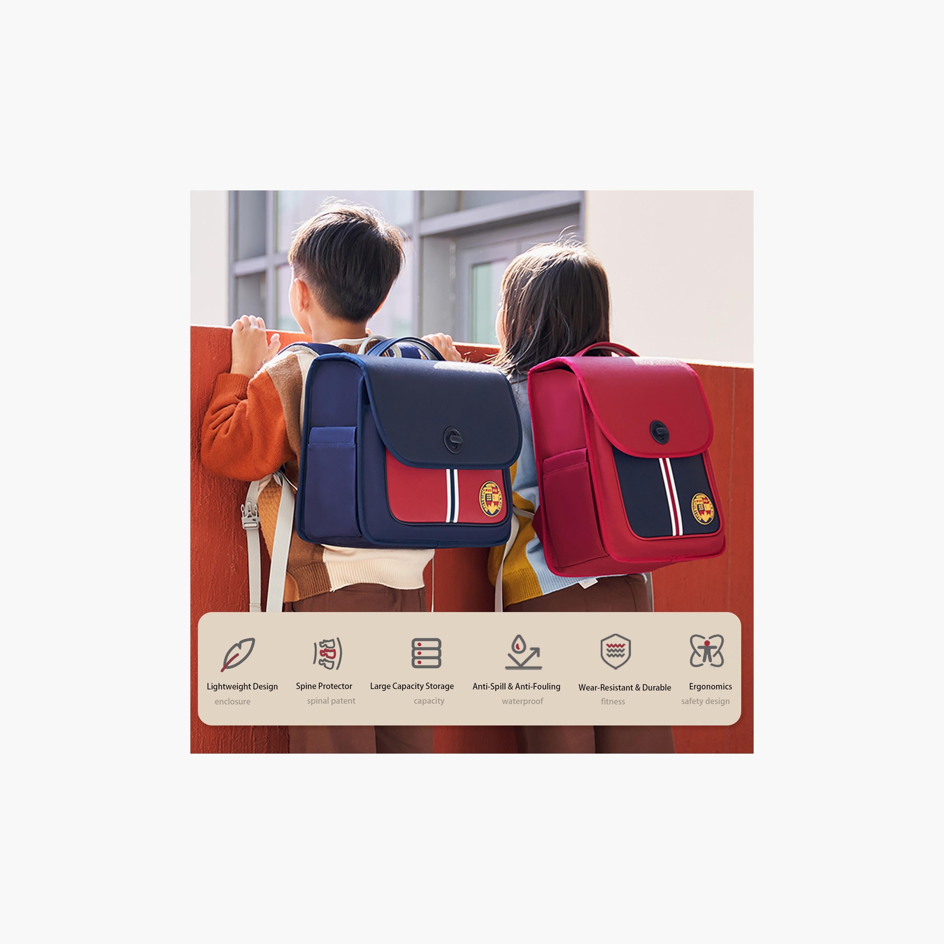 Nohoo Preppy Spine Protection Horizontal School Backpack-school-bagsandbackpacks-backpacks-image-2