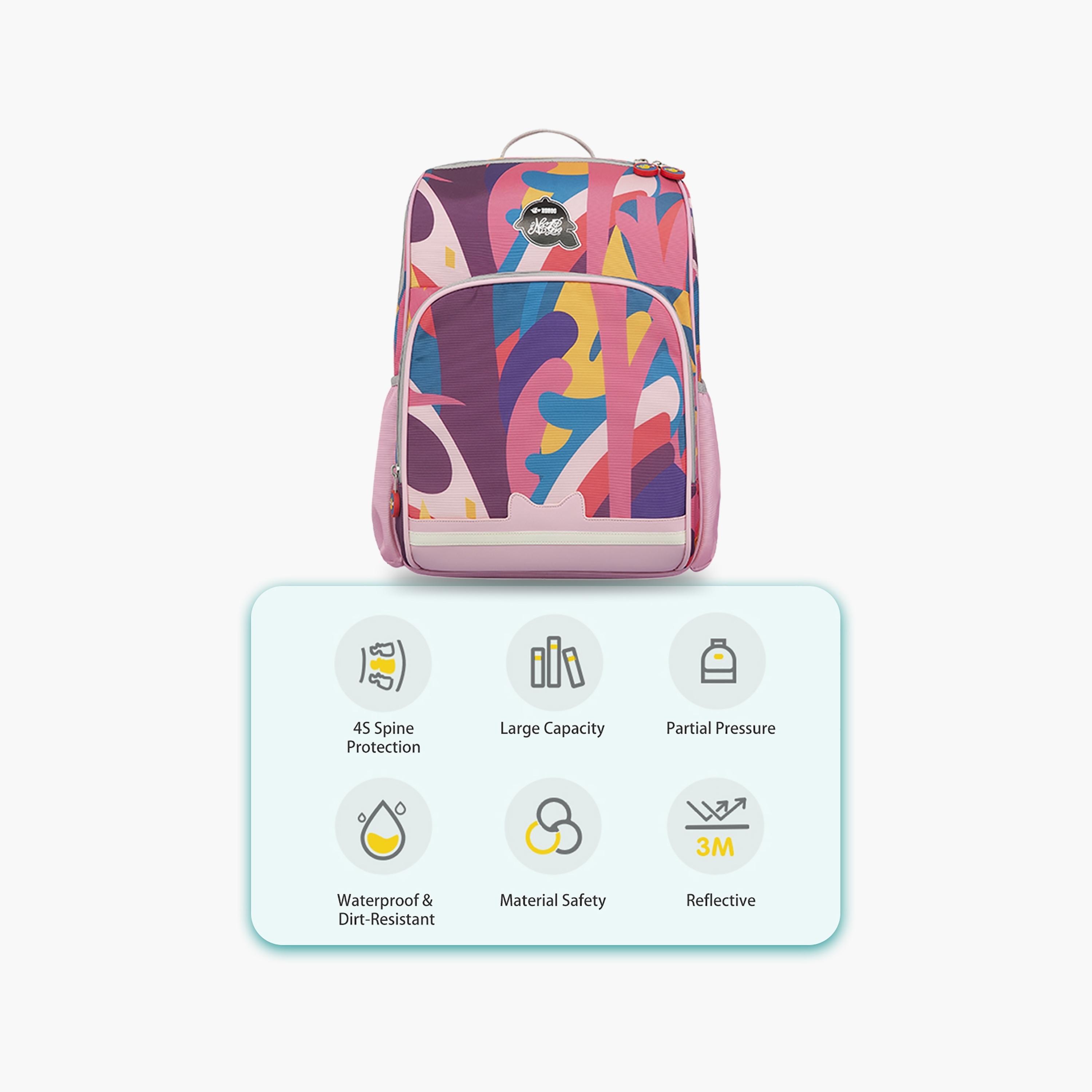 Nohoo School Bag - Symphony Pink-school-bagsandbackpacks-backpacks-image-3