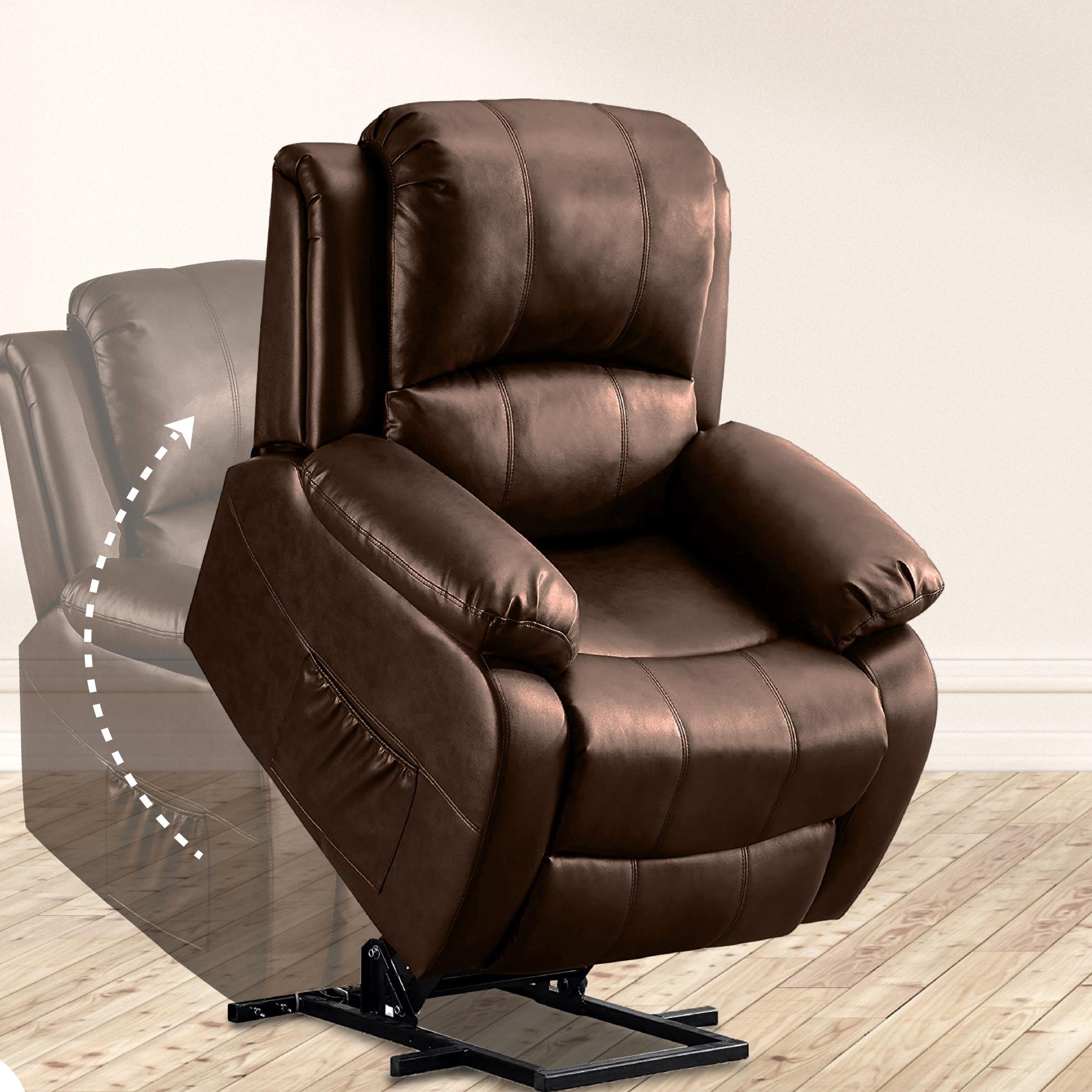 Reclining lift deals chair with massage