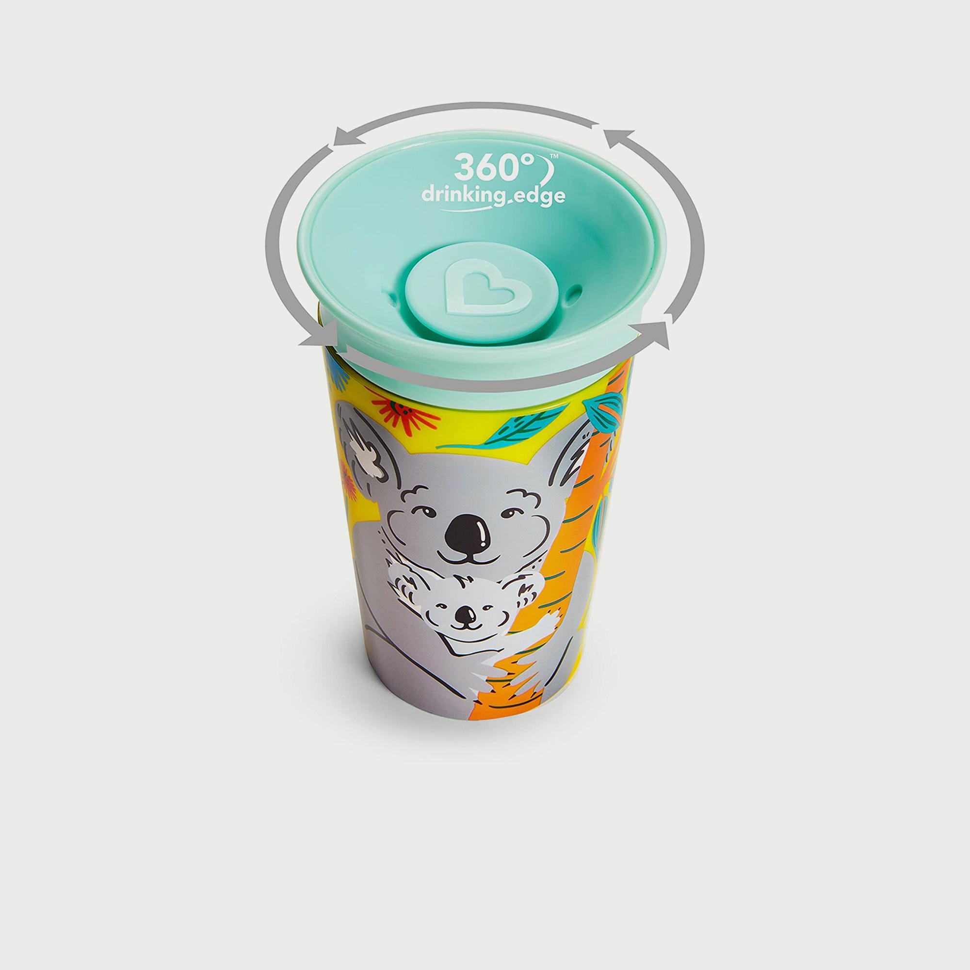 كوب شفط ميراكل 360° وايلدلاف من مانتشكين، 266 مل - كوالا-baby-feeding-mealtimeessentials-image-2