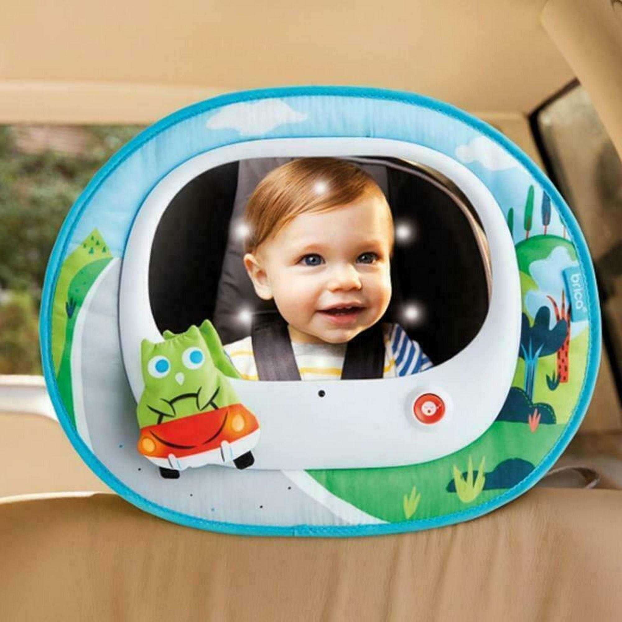 Munchkin baby in top sight magical firefly mirror