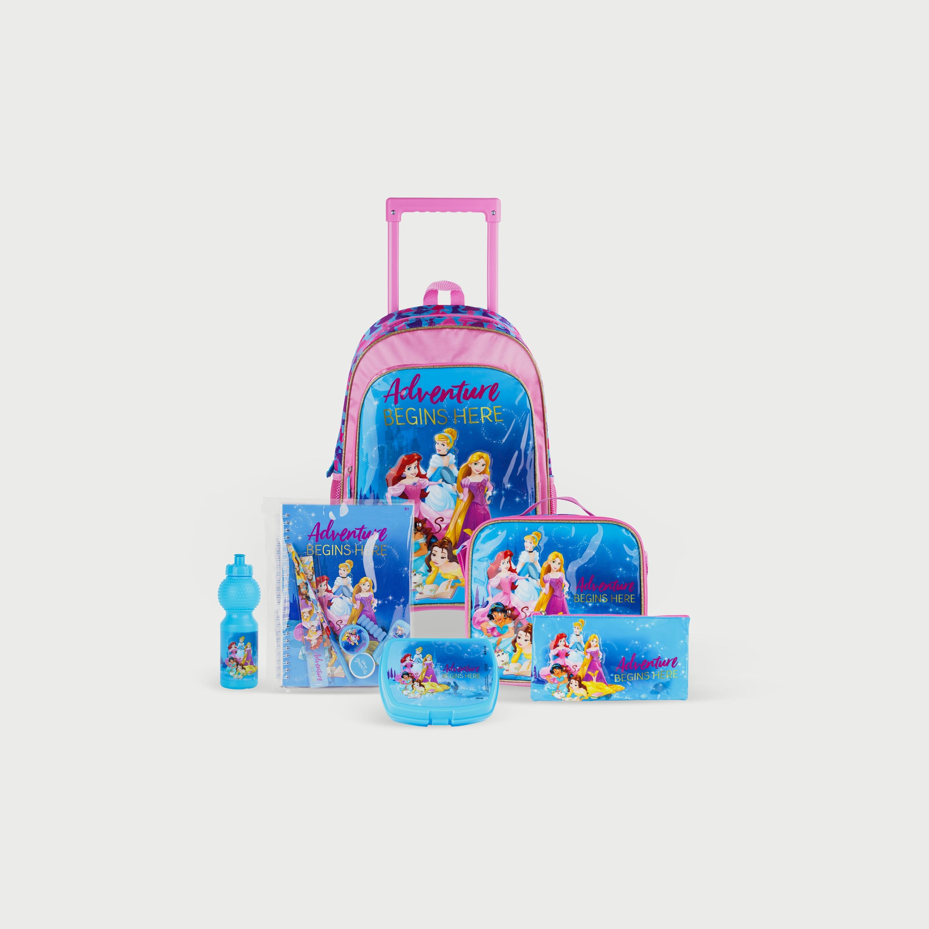 مجموعة المدرسة 6 في 1 برينسيس أدفينتشارز بيجينز هير من ديزني، 16 بوصة-school-bagsandbackpacks-sets-image-1