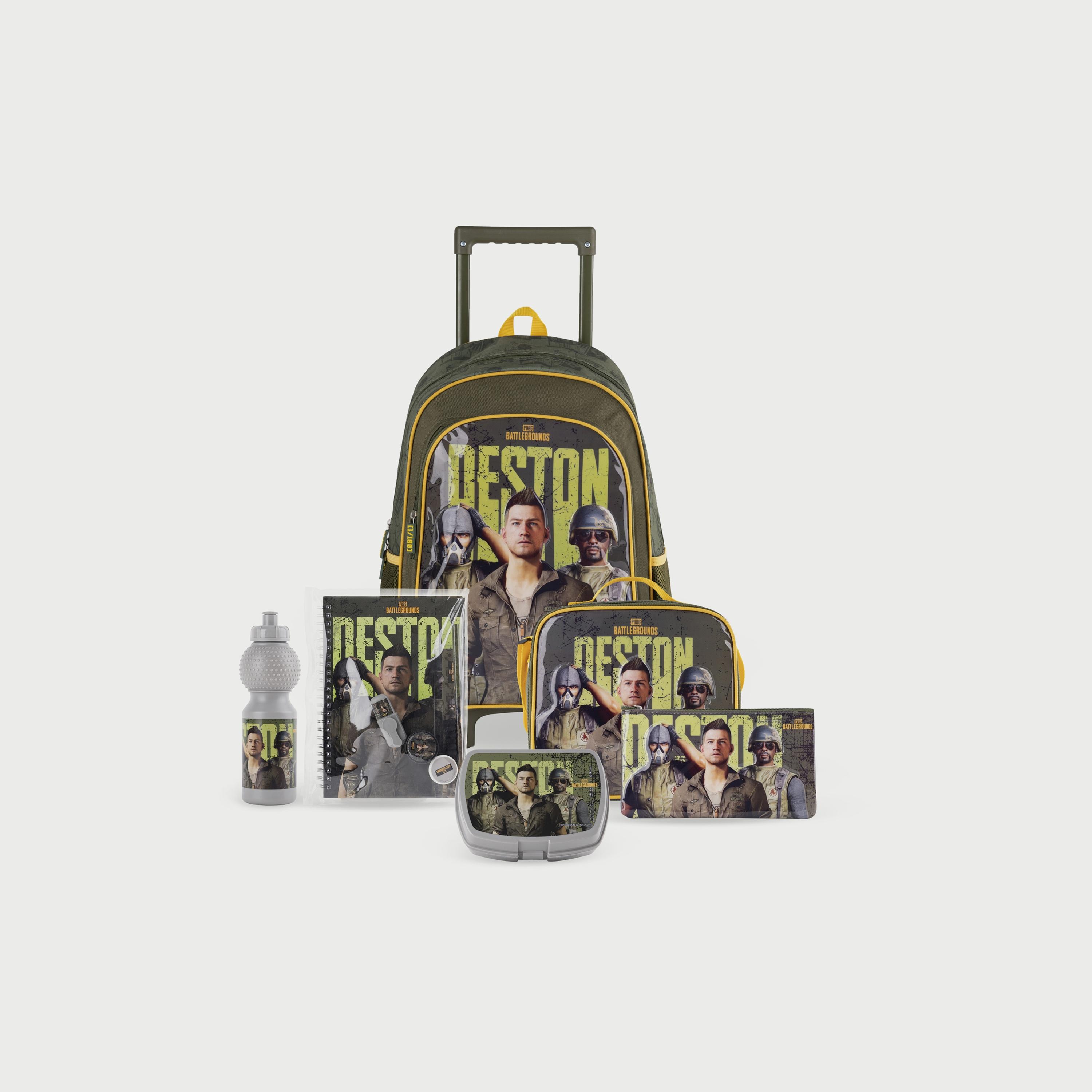 PUBG Battleground Deston 6in1 School Set, 18inch-school-bagsandbackpacks-sets-image-1