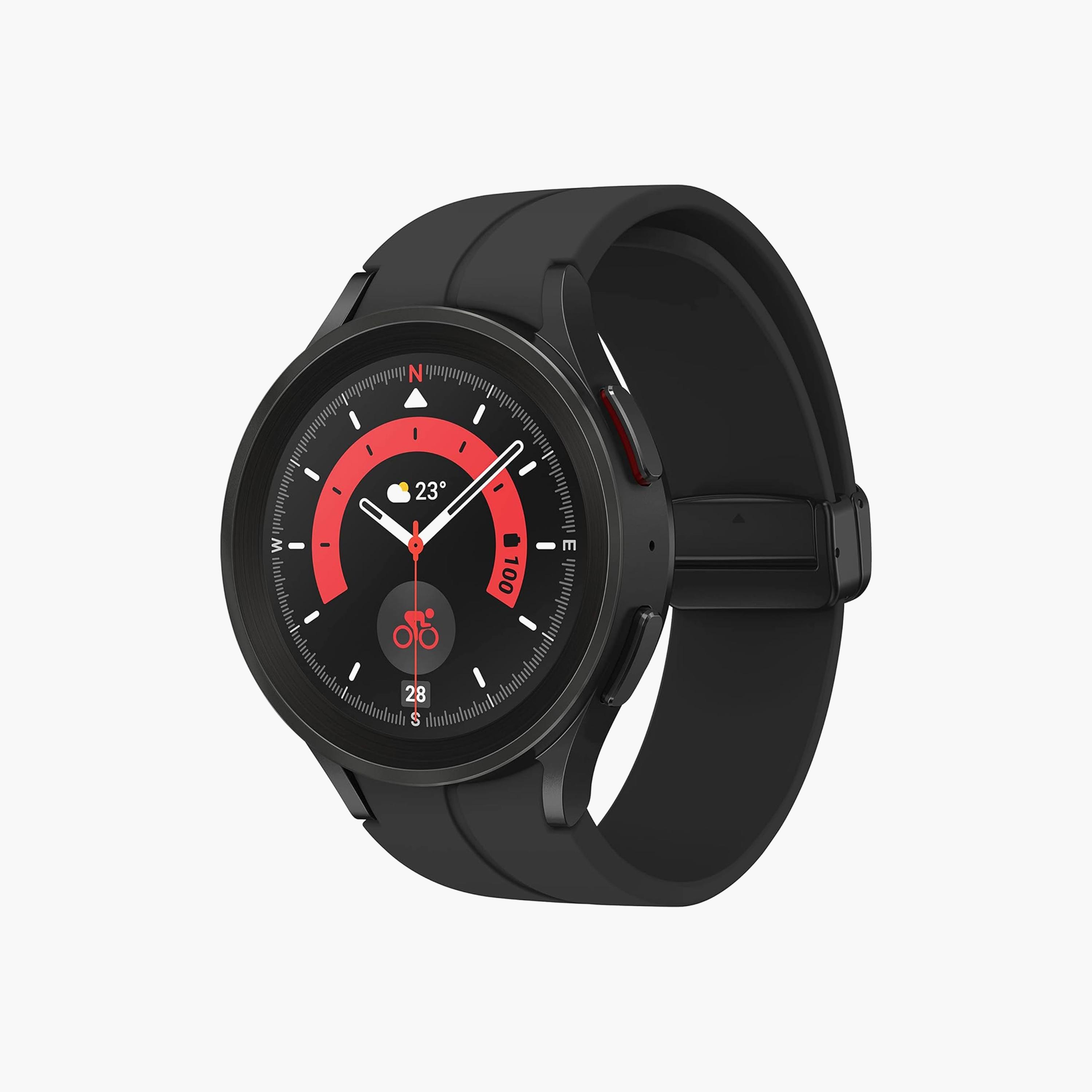 Samsung Galaxy Watch 5 Pro 45mm Gray Titanium-SM-R920NZTAMEA-electronics-smartwatches-image-1