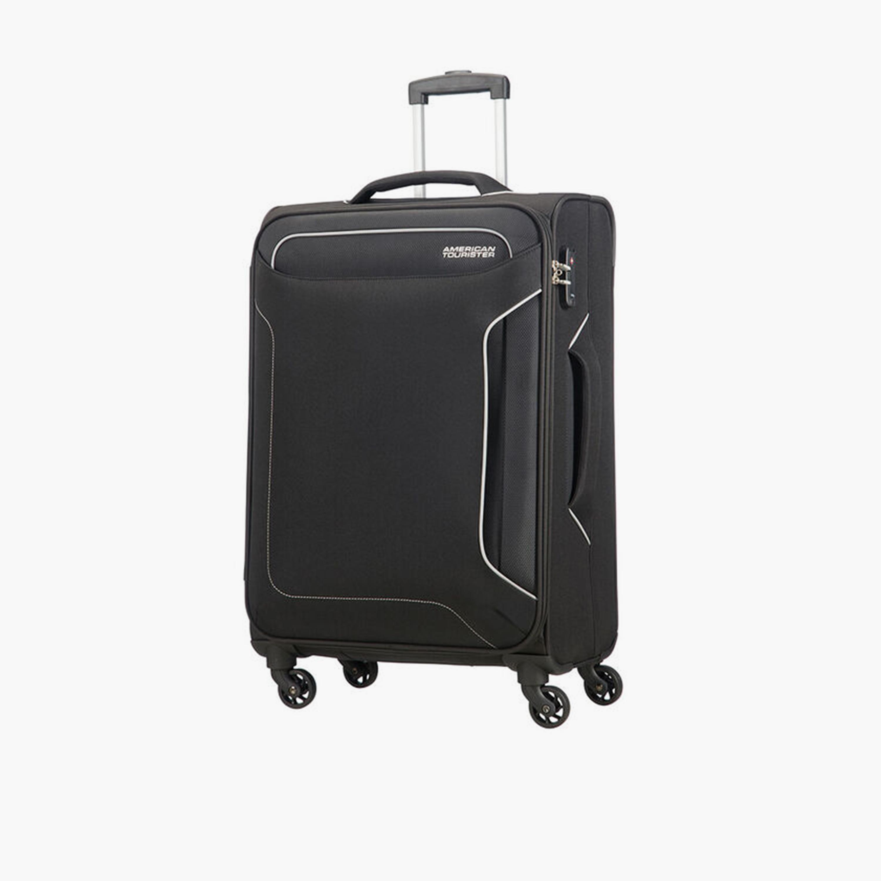 American Tourister Holiday 68 CM Medium Check-in Polyester Soft Sided 4-Wheeler Spinner Trolley Bag with TSA Lock-travel-luggagesandbags-luggage-image-1