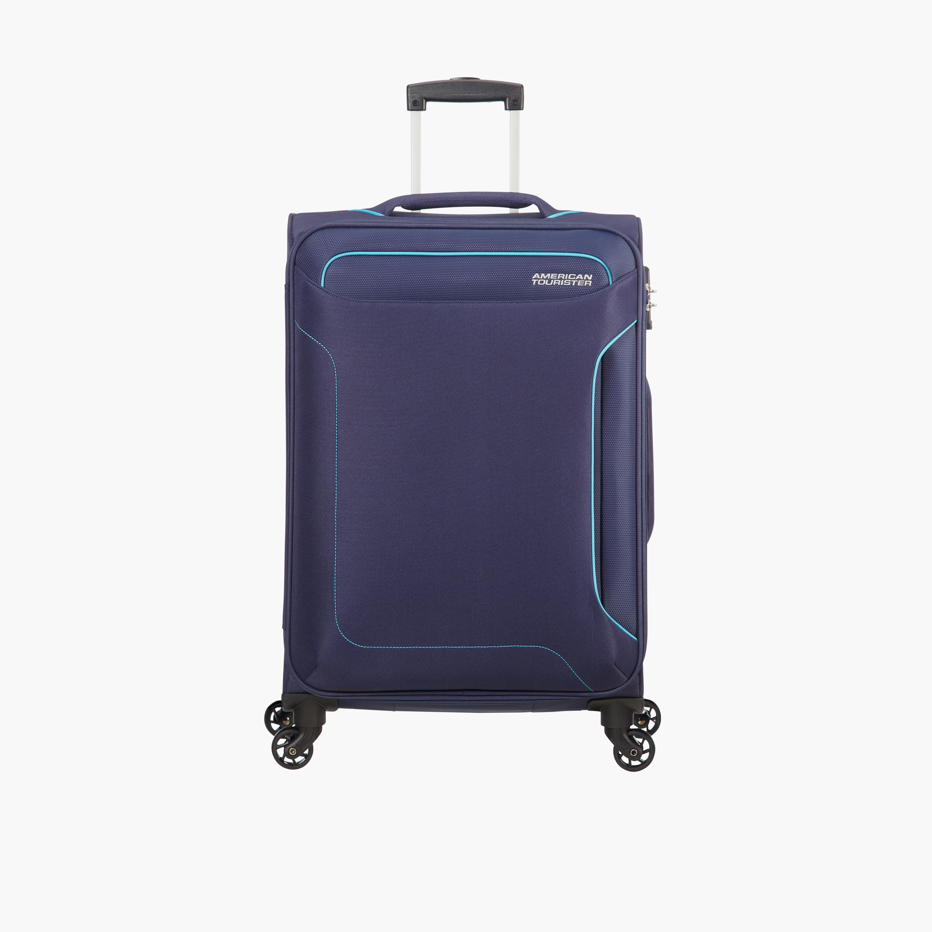 American Tourister Holiday 68 CM Medium Check-in Polyester Soft Sided 4-Wheeler Spinner Trolley Bag with TSA Lock-travel-luggagesandbags-luggage-image-1