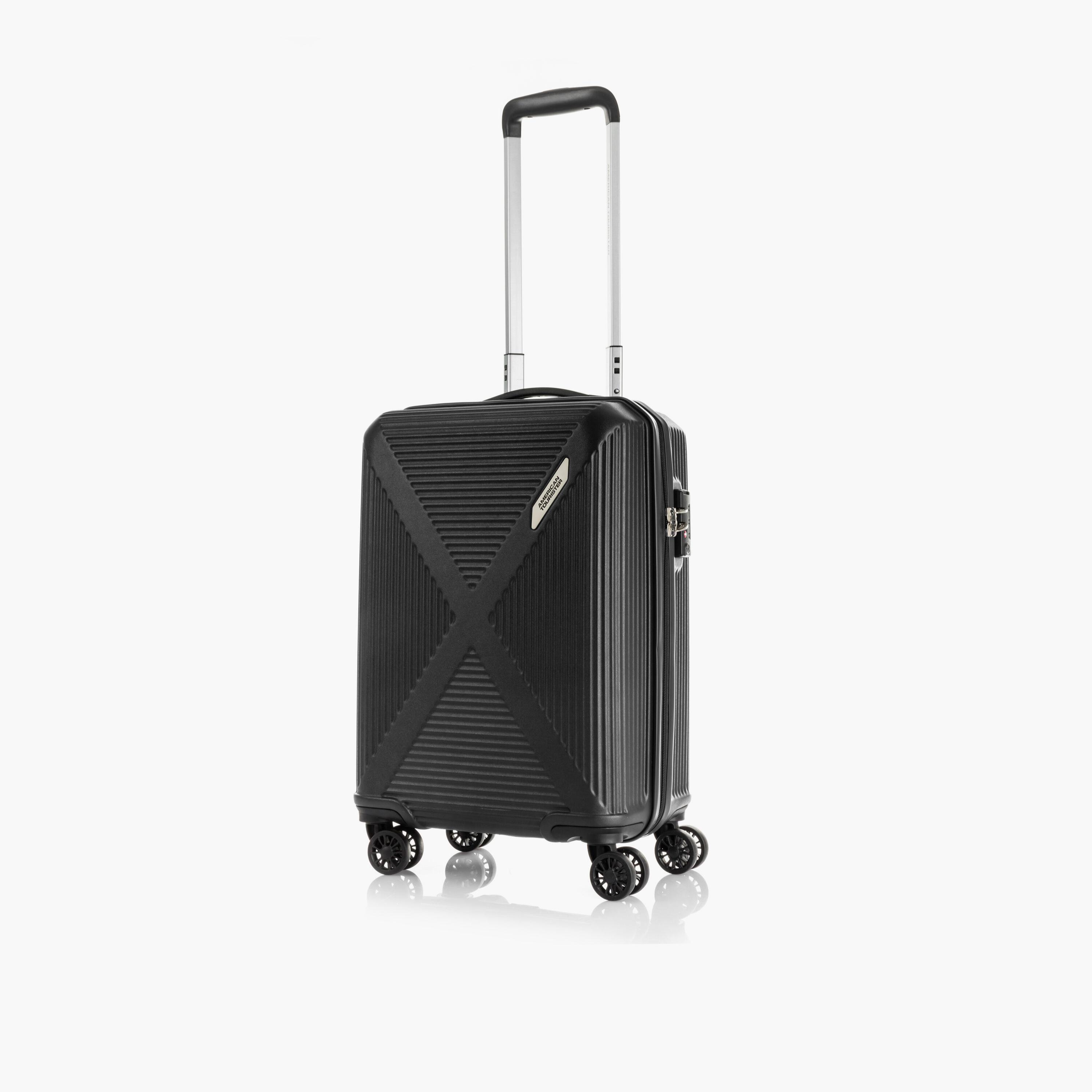 American Tourister Cuatro 55 CM Small Cabin Polypropylene Hard Sided 4-Wheeler Spinner Trolley Bag with TSA Lock-travel-luggagesandbags-luggage-image-1