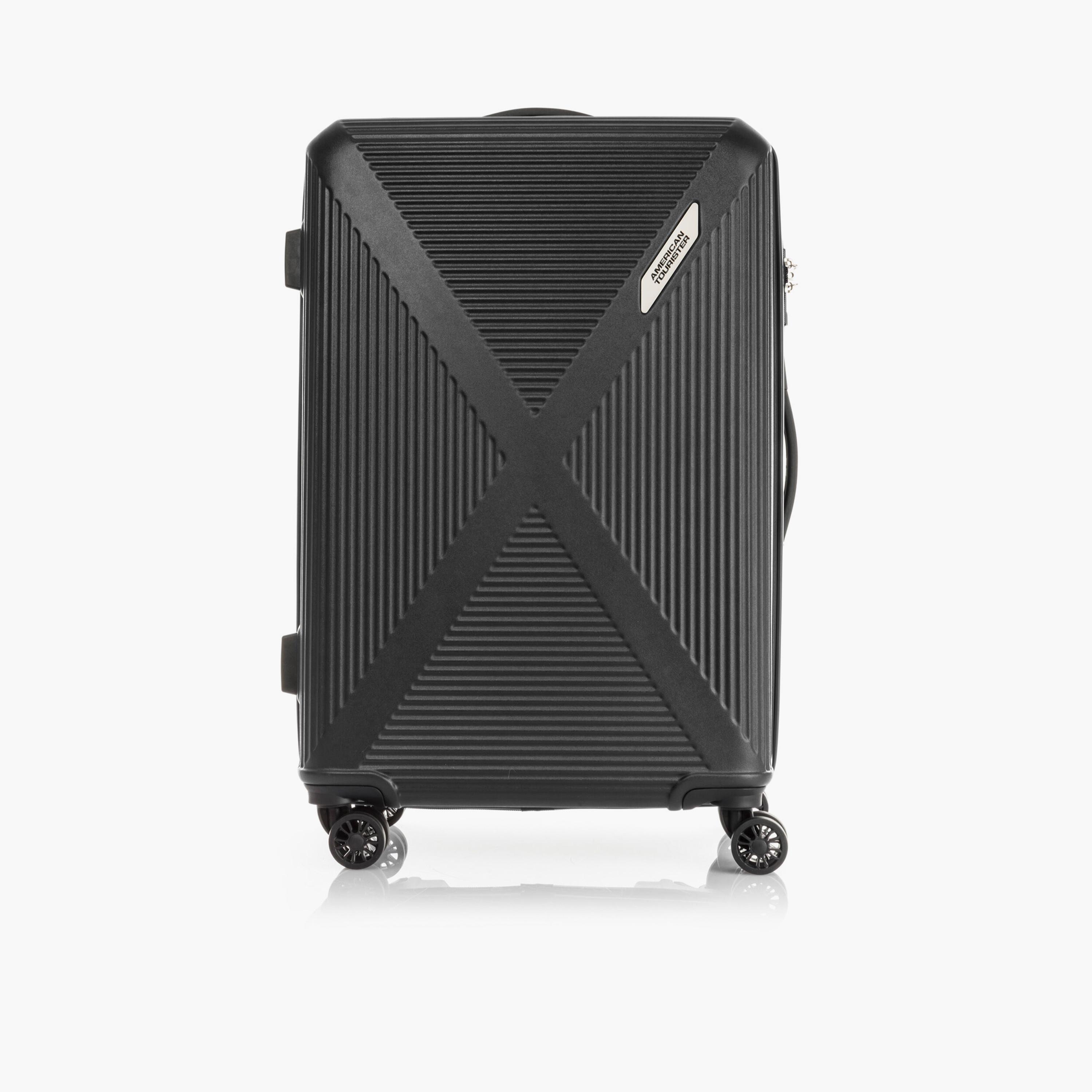 American Tourister Cuatro 69 CM Medium Check-in Polypropylene Hard Sided 4-Wheeler Spinner Trolley Bag with TSA Lock-travel-luggagesandbags-luggage-image-1