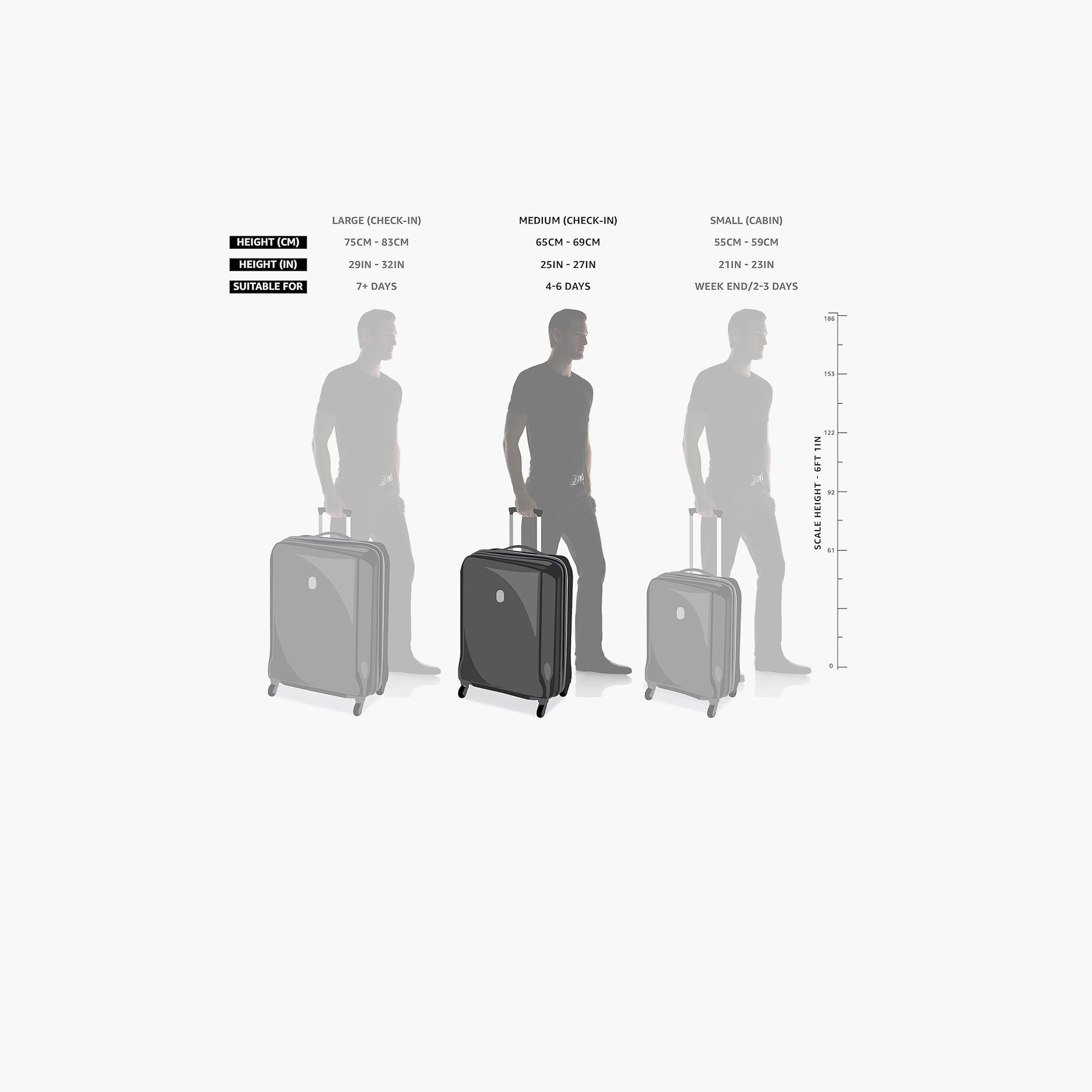 American Tourister Cuatro 69 CM Medium Check-in Polypropylene Hard Sided 4-Wheeler Spinner Trolley Bag with TSA Lock-travel-luggagesandbags-luggage-image-4
