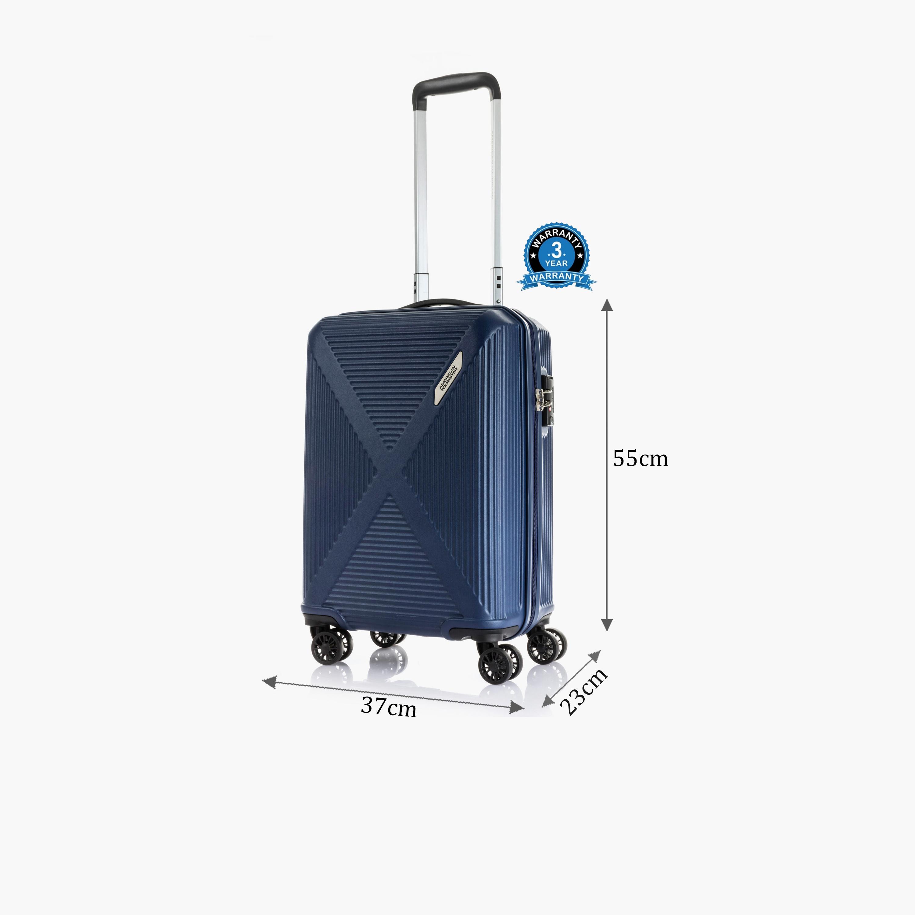 American Tourister Cuatro 55 CM Small Cabin Polypropylene Hard Sided 4-Wheeler Spinner Trolley Bag with TSA Lock-travel-luggagesandbags-luggage-image-2