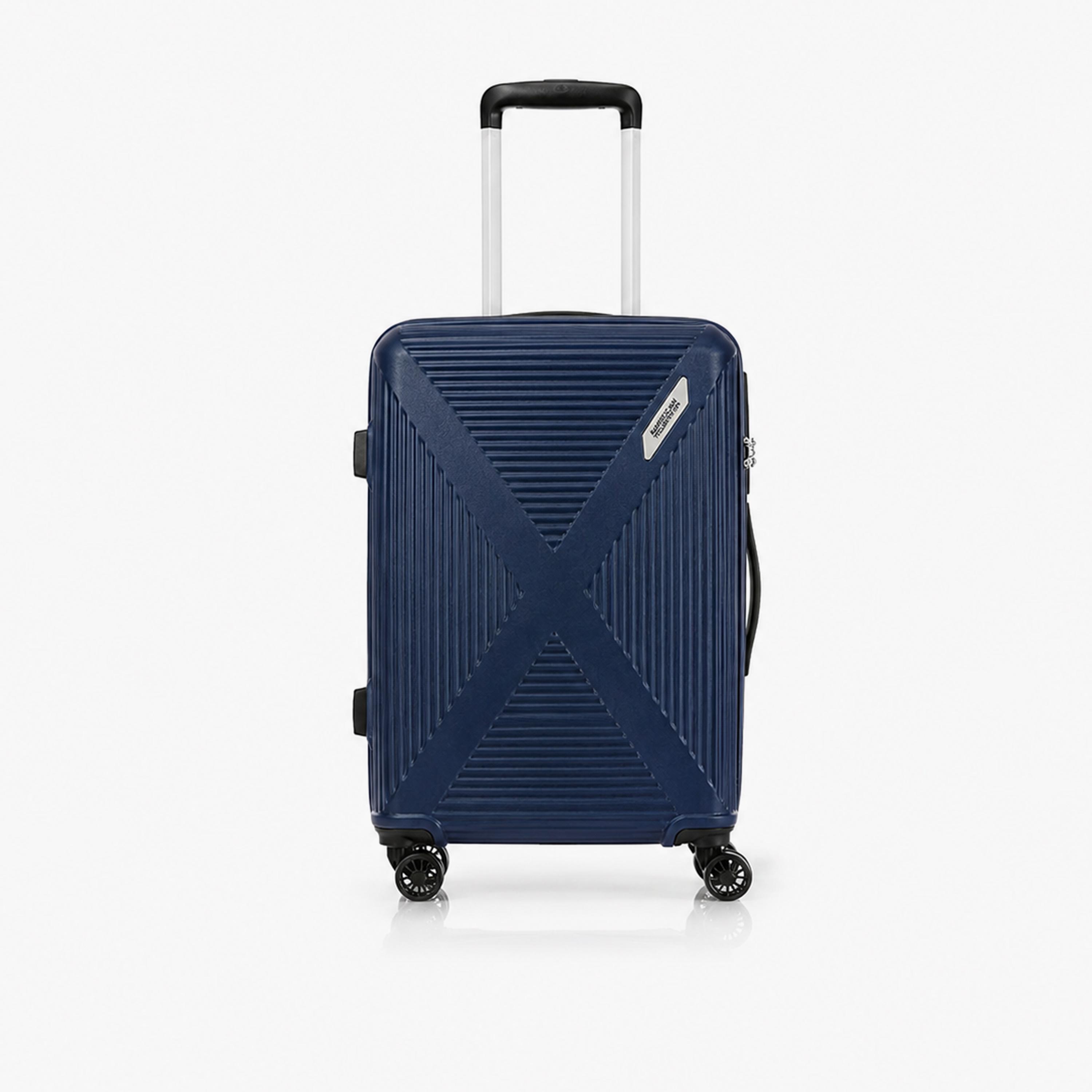 American Tourister Cuatro 55 CM Small Cabin Polypropylene Hard Sided 4-Wheeler Spinner Trolley Bag with TSA Lock-travel-luggagesandbags-luggage-image-5