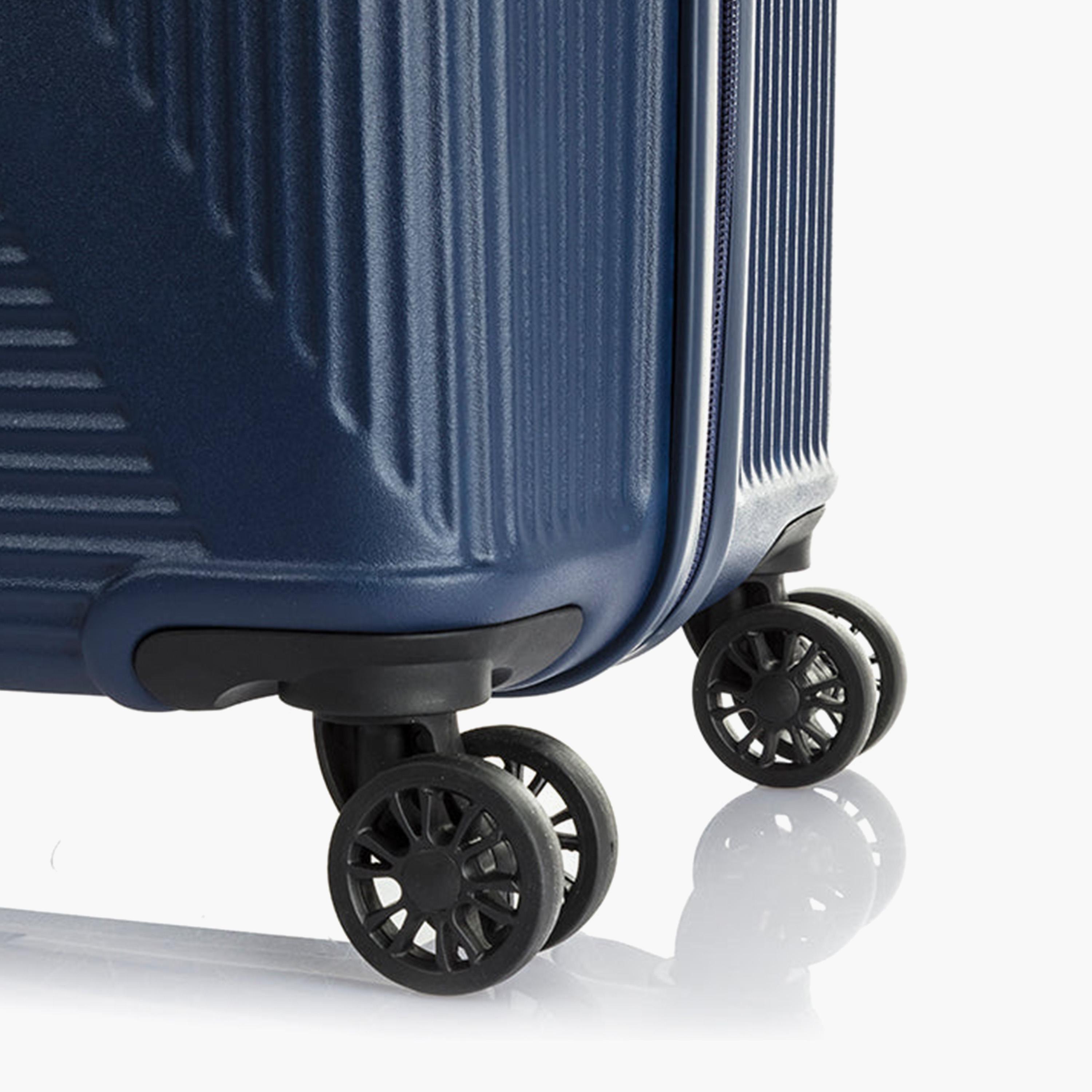 American Tourister Cuatro 55 CM Small Cabin Polypropylene Hard Sided 4-Wheeler Spinner Trolley Bag with TSA Lock-travel-luggagesandbags-luggage-image-9
