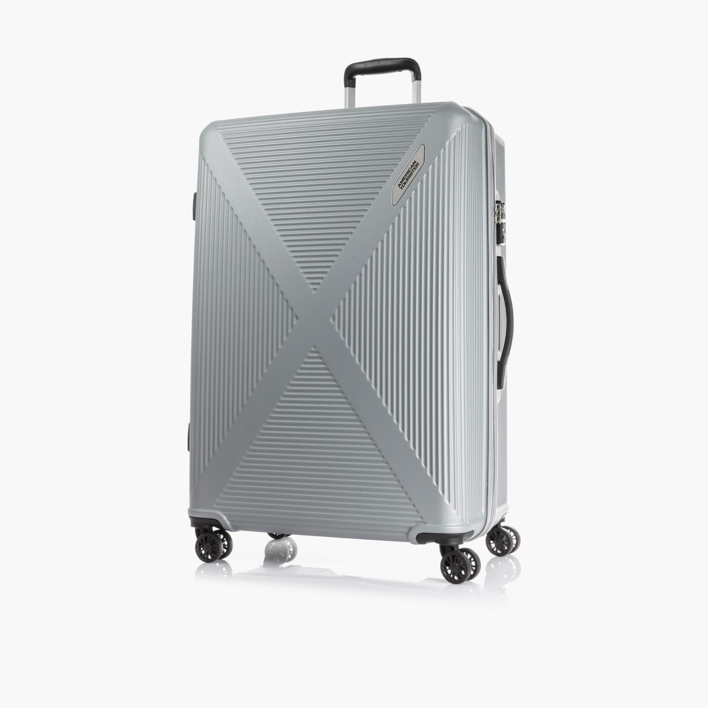 American Tourister Cuatro 79 CM Large Check-in Polypropylene Hard Sided 4-Wheeler Spinner Trolley Bag with TSA Lock-travel-luggagesandbags-luggage-image-1