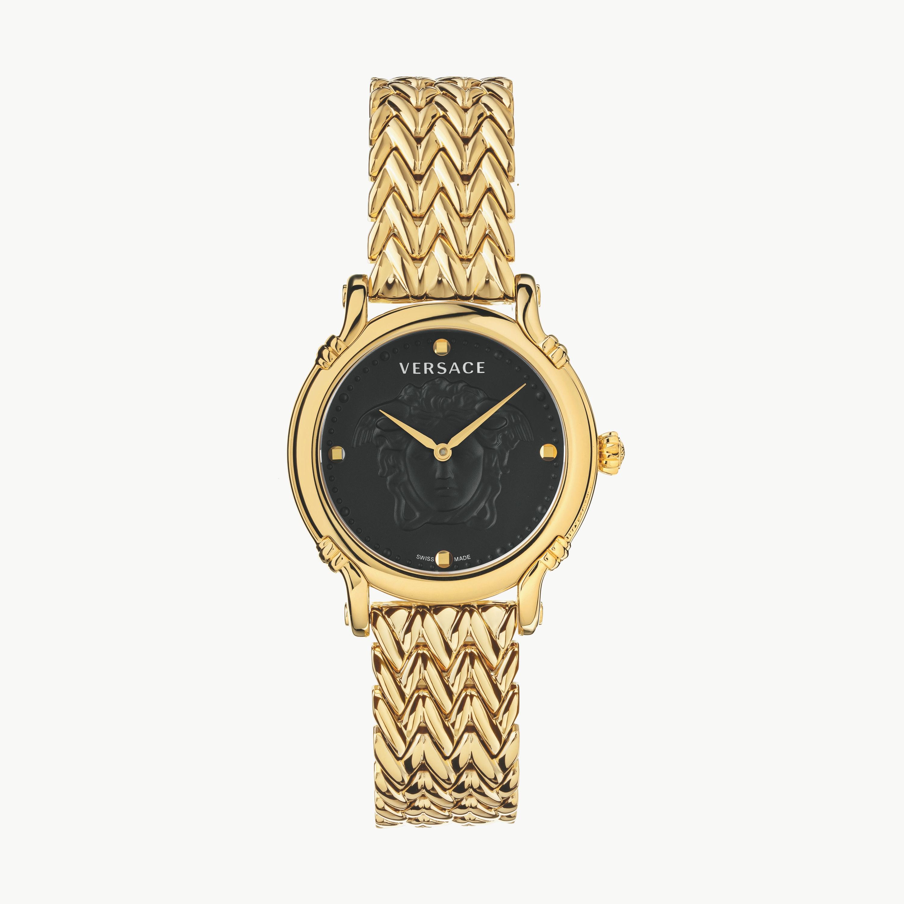  VEPN00620 | ساعة فيرساتشي صناعة سويسرية بسوار ذهبي ذو أنالوج من ستانلس ستيل للنساء -women-watchesandjewellery-watches-image-1