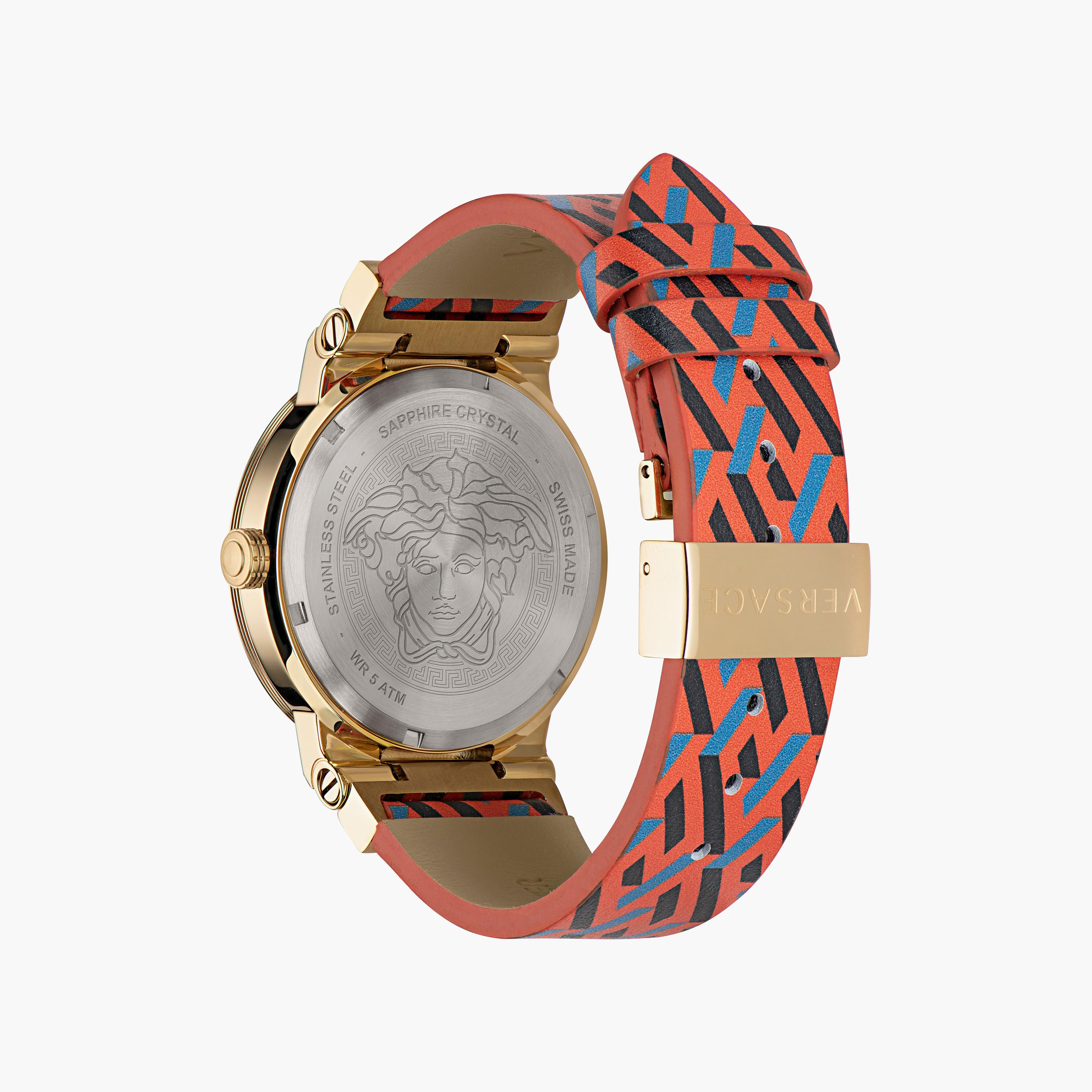  VEVH01521 | ساعة فيرساتشي صناعة سويسرية بسوار جلدي بمتعدد الالوان ذو أنالوج للنساء -women-watchesandjewellery-watches-image-2