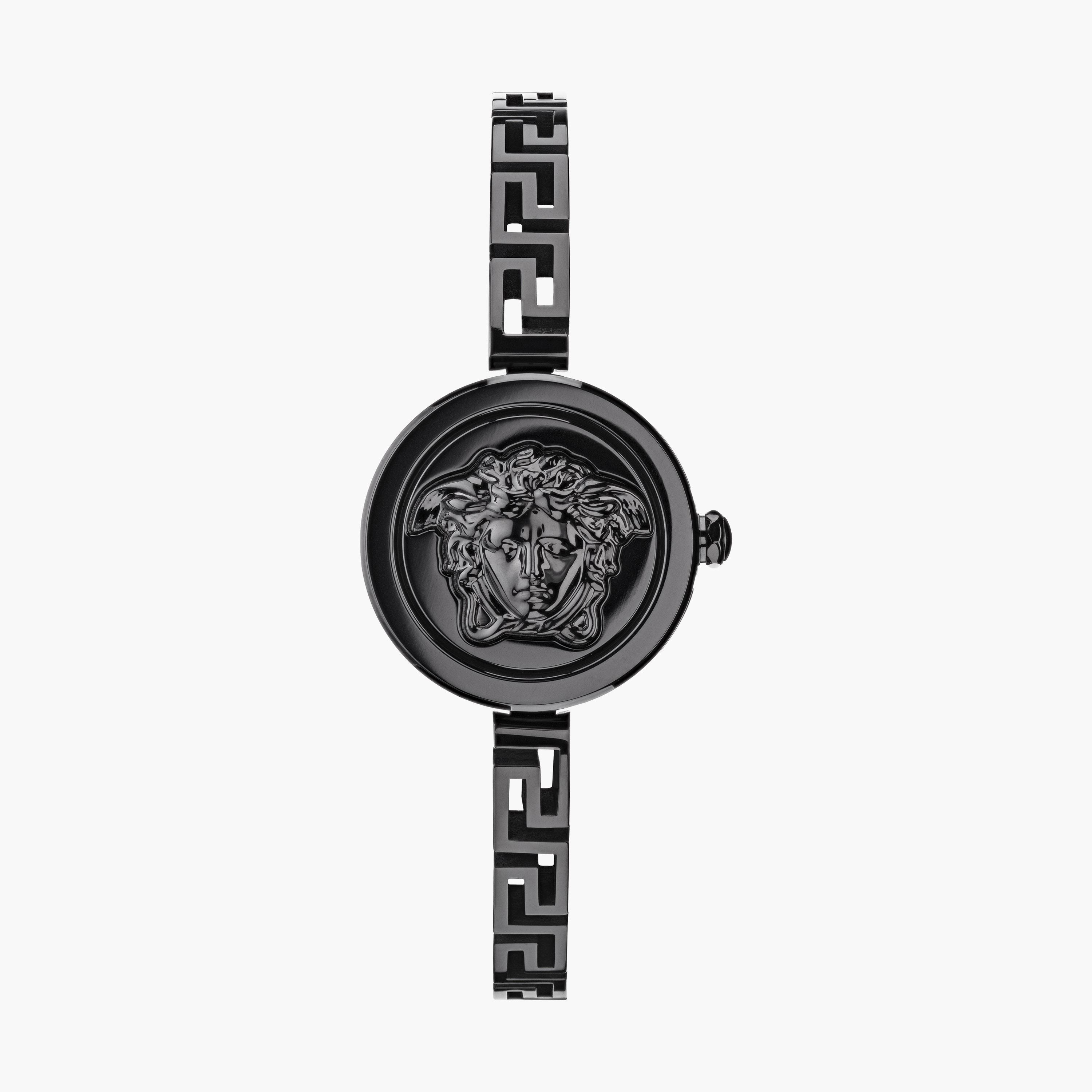  VEZ500321 | ساعة فيرساتشي صناعة سويسرية بسوار اسود ذو أنالوج من ستانلس ستيل -women-watchesandjewellery-watches-image-2
