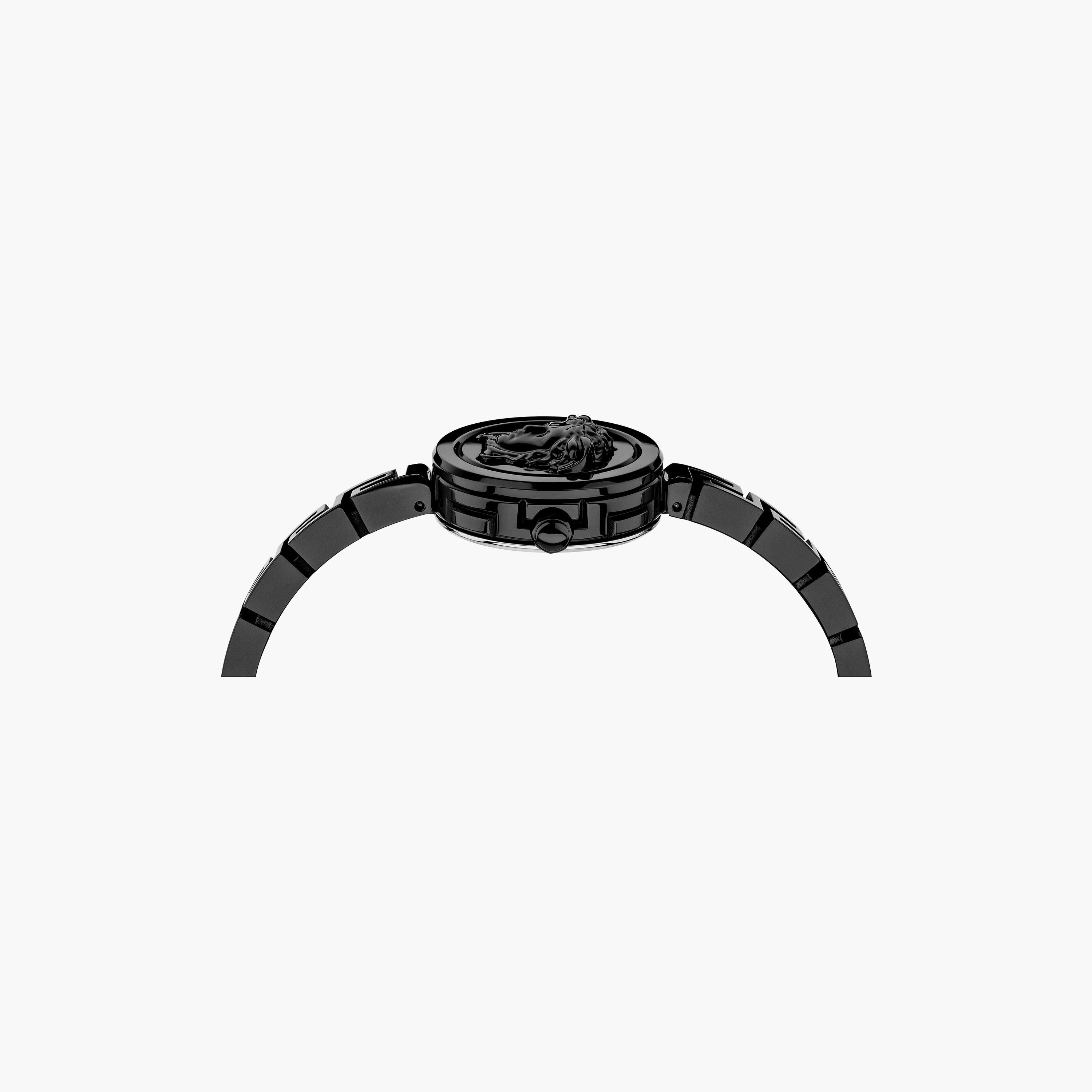  VEZ500321 | ساعة فيرساتشي صناعة سويسرية بسوار اسود ذو أنالوج من ستانلس ستيل -women-watchesandjewellery-watches-image-5