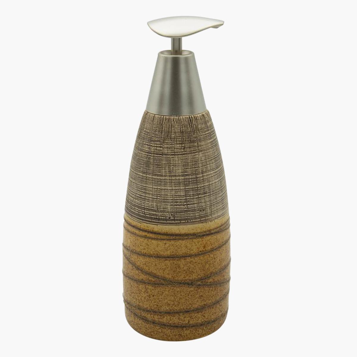 موزع صابون سائل سيراميك من باث بلس - 6.5x19.9 سم-hbxdecorandfurnishings-bathroomaccessories-bathroomsets-image-2