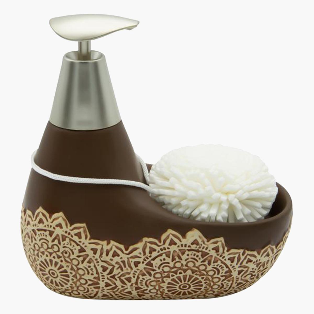 موزع صابون سائل سيراميك من باث بلس - 11.5x15 سم-hbxdecorandfurnishings-bathroomaccessories-bathroomsets-image-1