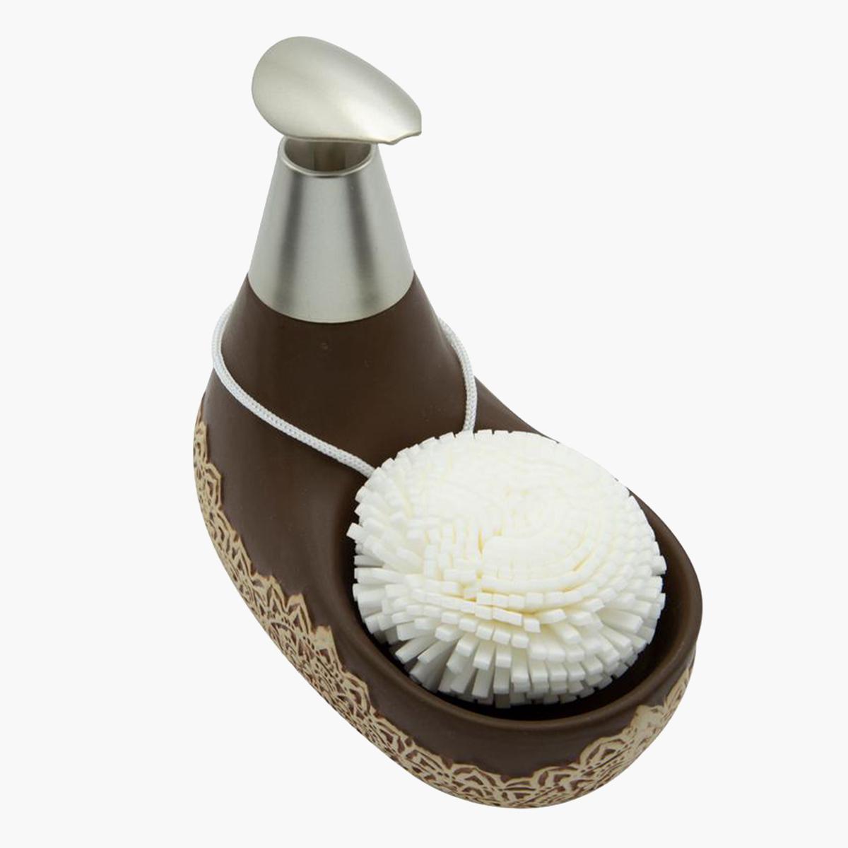 موزع صابون سائل سيراميك من باث بلس - 11.5x15 سم-hbxdecorandfurnishings-bathroomaccessories-bathroomsets-image-2