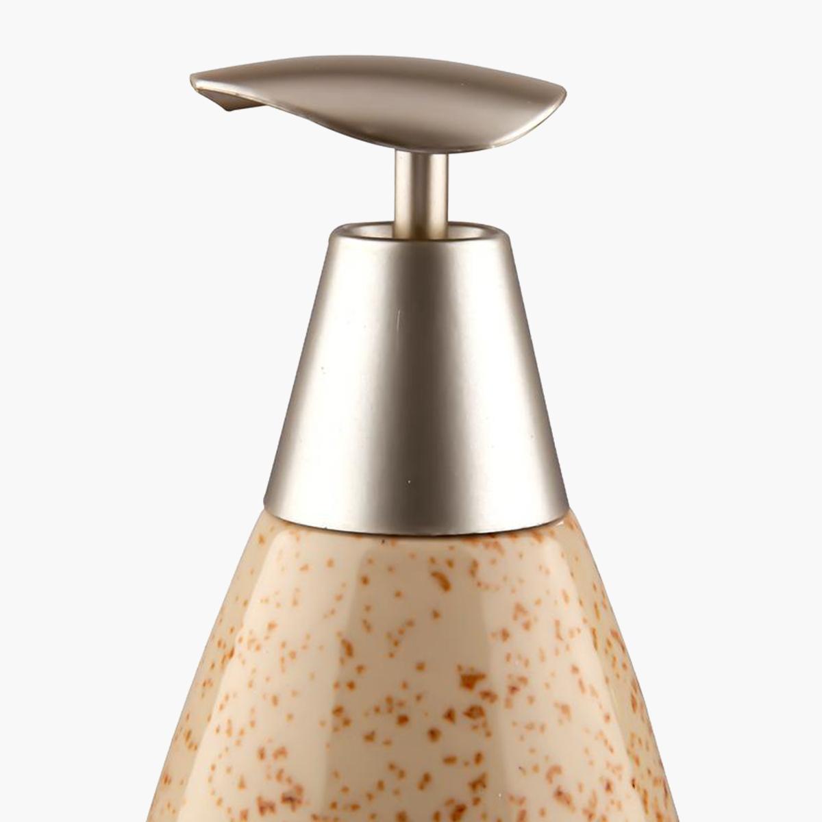 موزع صابون سائل سيراميك من باث بلس - 8.5x18 سم-hbxdecorandfurnishings-bathroomaccessories-bathroomsets-image-2