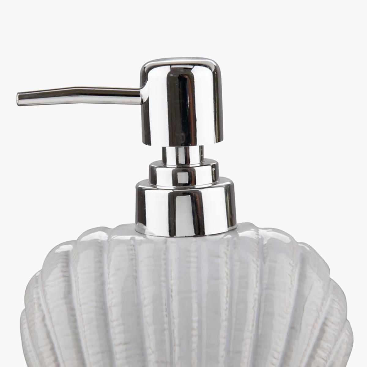 موزع صابون سائل سيراميك من باث بلس - 17x9.9 سم-hbxdecorandfurnishings-bathroomaccessories-bathroomsets-image-2