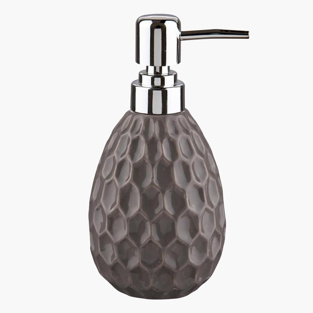 موزع صابون سائل سيراميك من باث بلس - 16.6x5.9 سم-hbxdecorandfurnishings-bathroomaccessories-bathroomsets-image-1