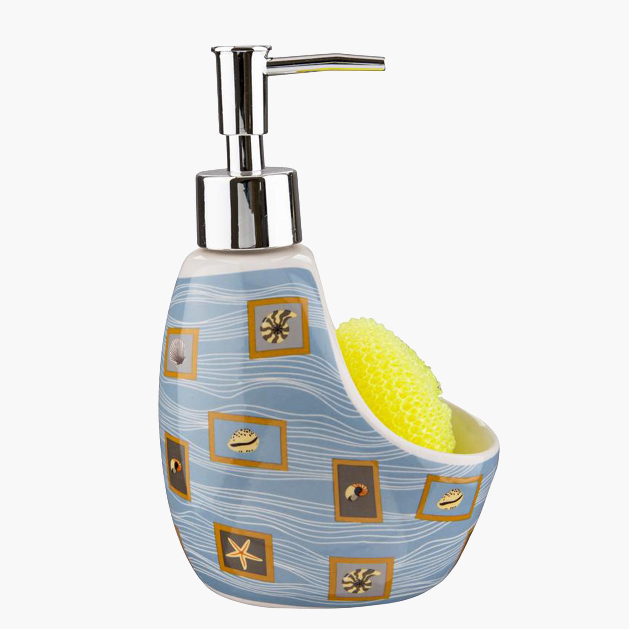 Bath Plus Ceramic Soap Dispenser - 16.8x6.5 cm-hbxdecorandfurnishings-bathroomaccessories-bathroomsets-image-1