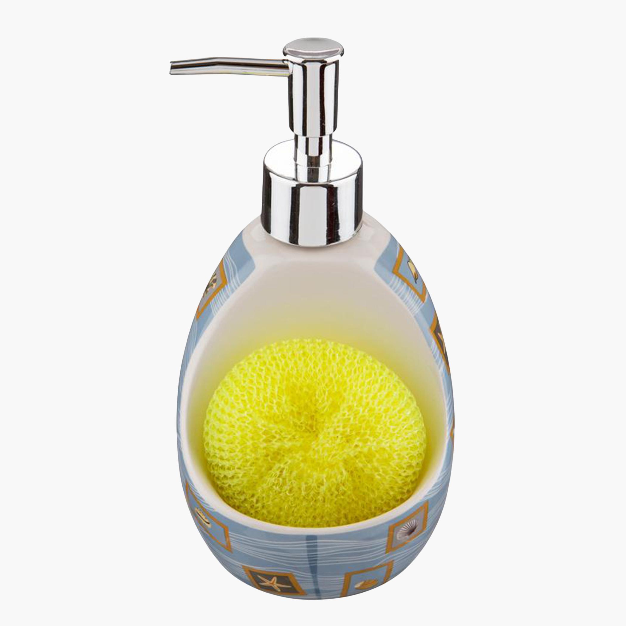 Bath Plus Ceramic Soap Dispenser - 16.8x6.5 cm-hbxdecorandfurnishings-bathroomaccessories-bathroomsets-image-2