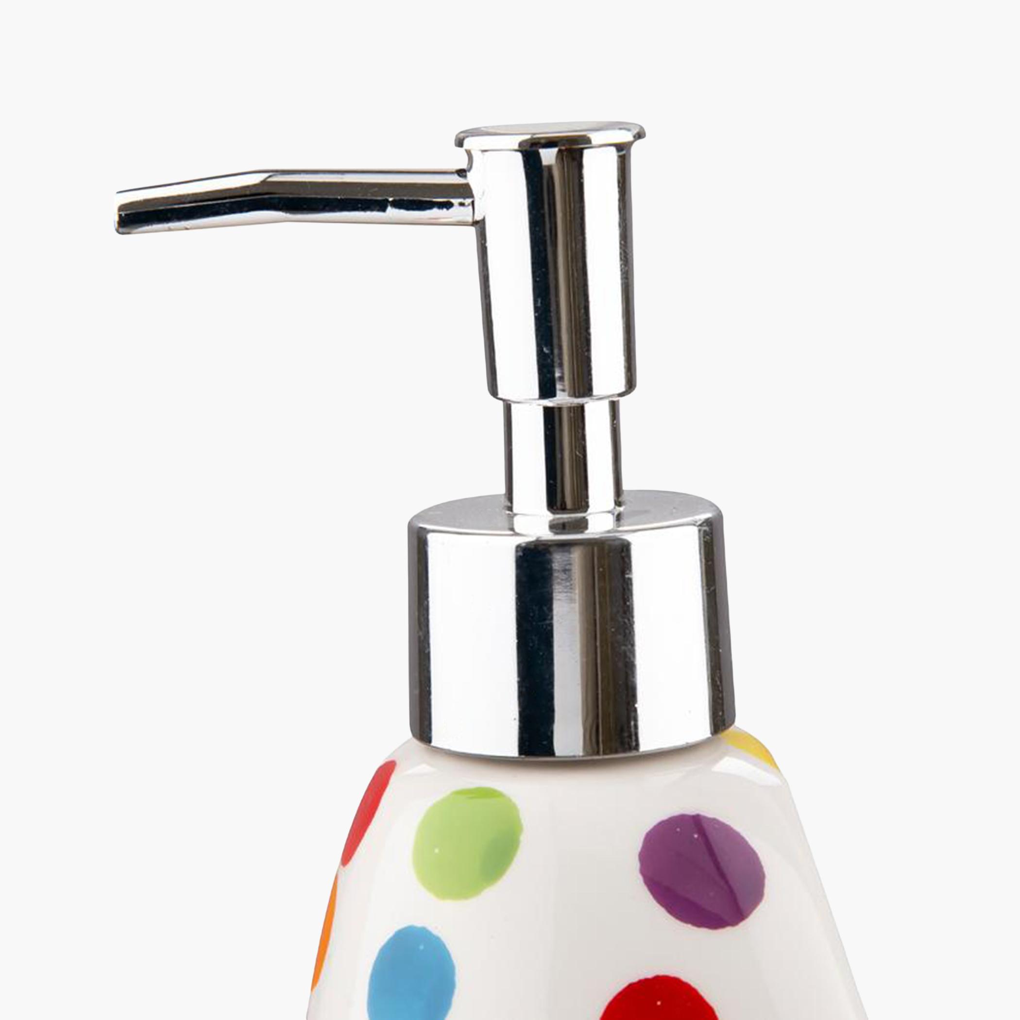 موزع صابون سائل سيراميك من باث بلس - 16.9x7.7 سم-hbxdecorandfurnishings-bathroomaccessories-bathroomsets-image-3