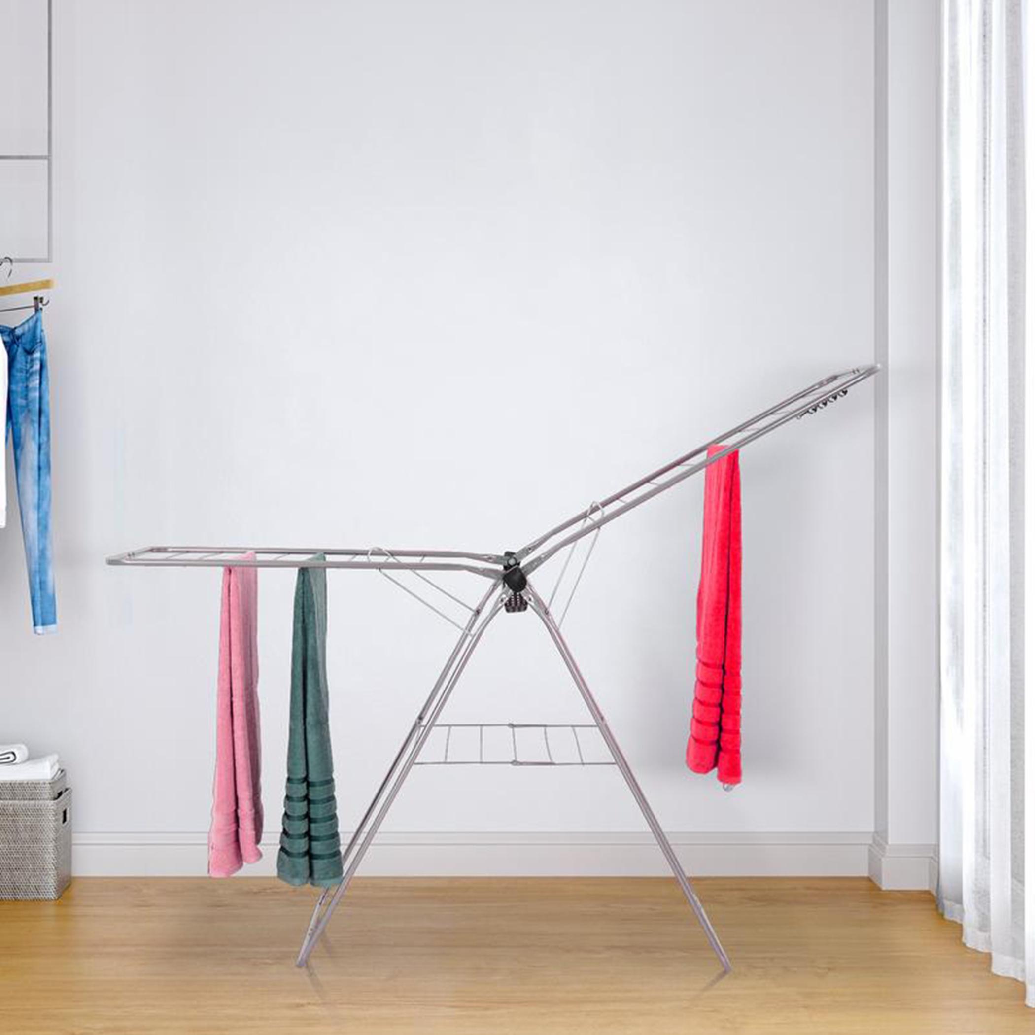 مجفف ملابس ستانلس ستيل من يوروباس ليفا - 170x50x90 سم-hbxhomeware-bathandlaundry-clothesdryingracks-image-1