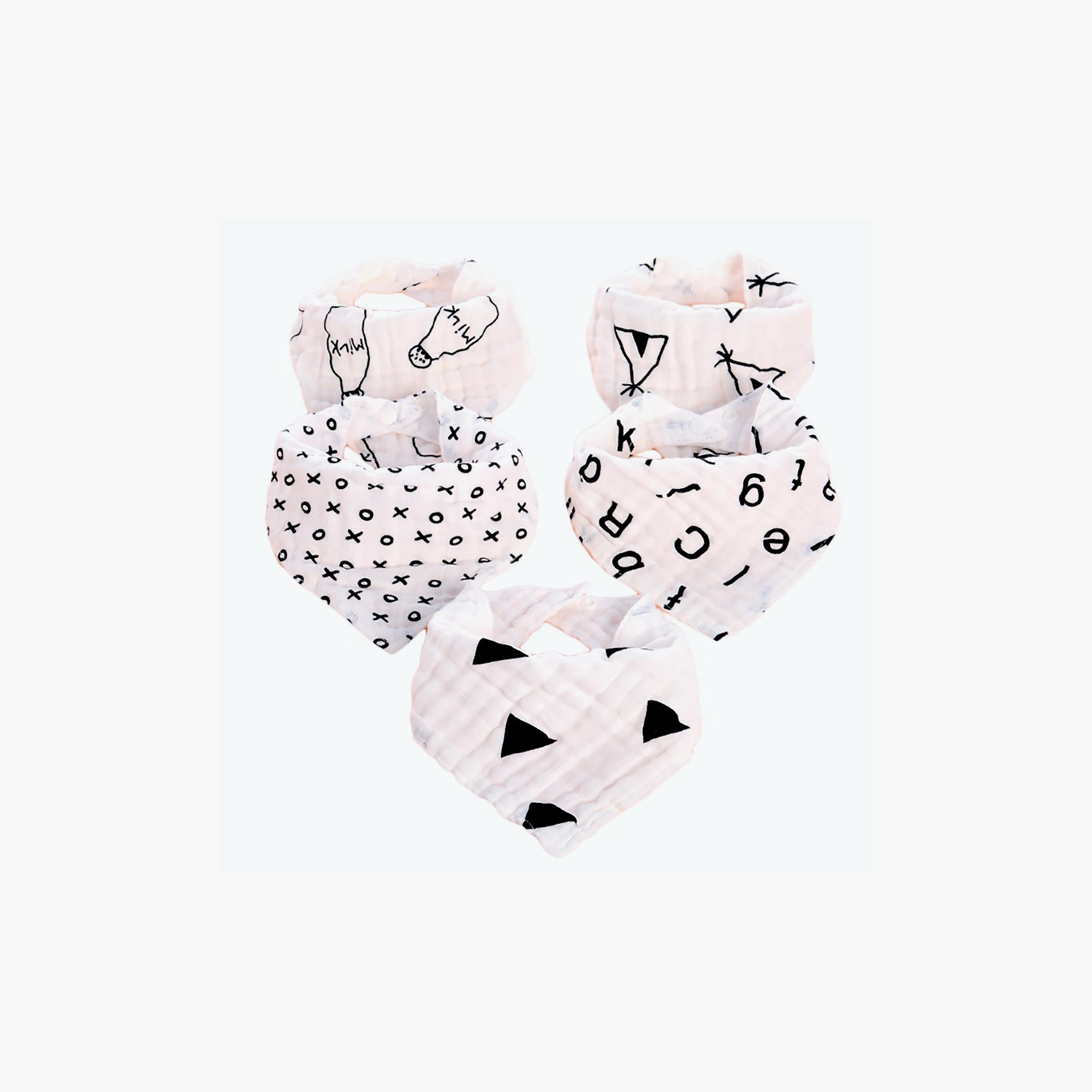 White best sale muslin bibs