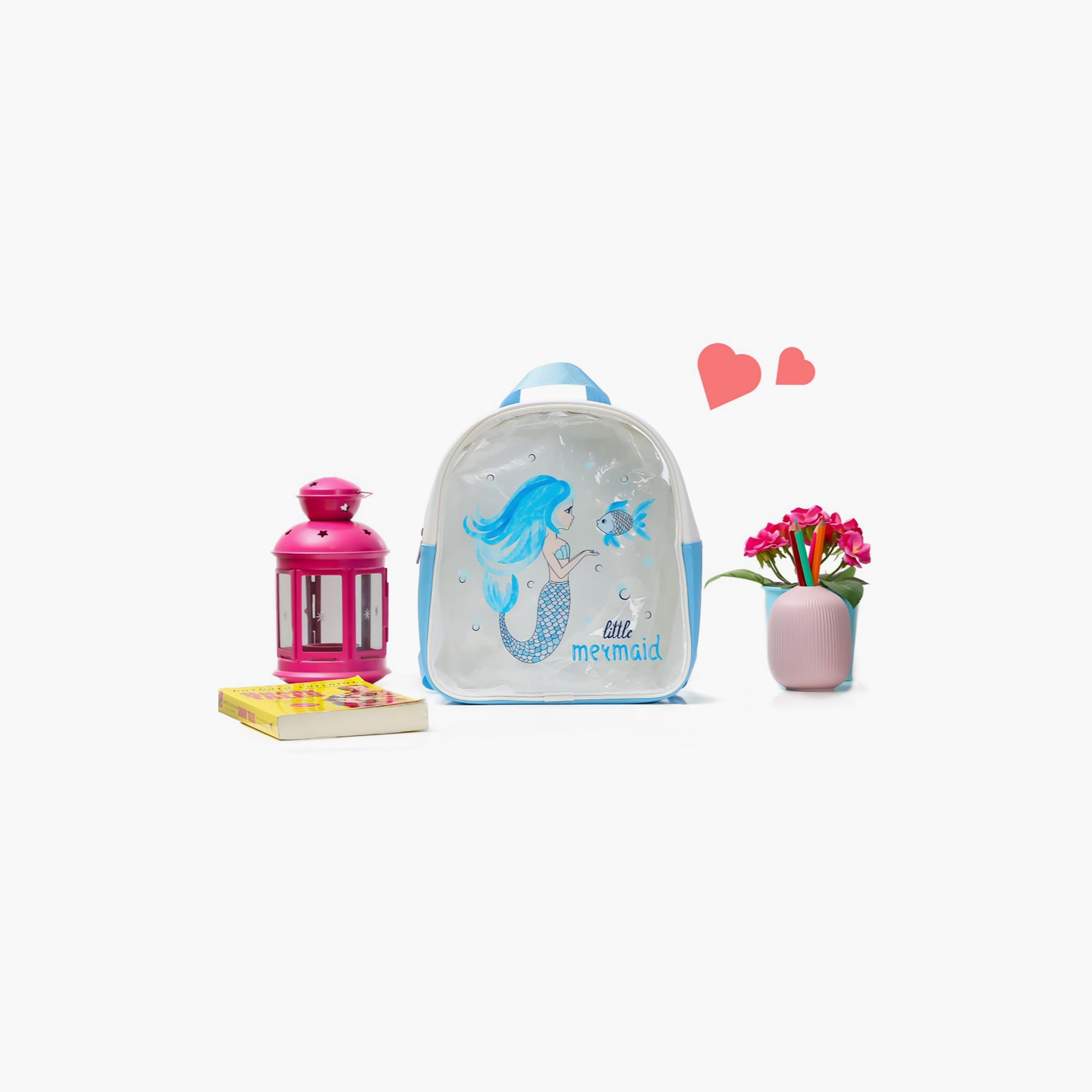 Eazy Kids Little Mermaid Backpack, 11.4 Inches, Blue-school-bagsandbackpacks-backpacks-image-5