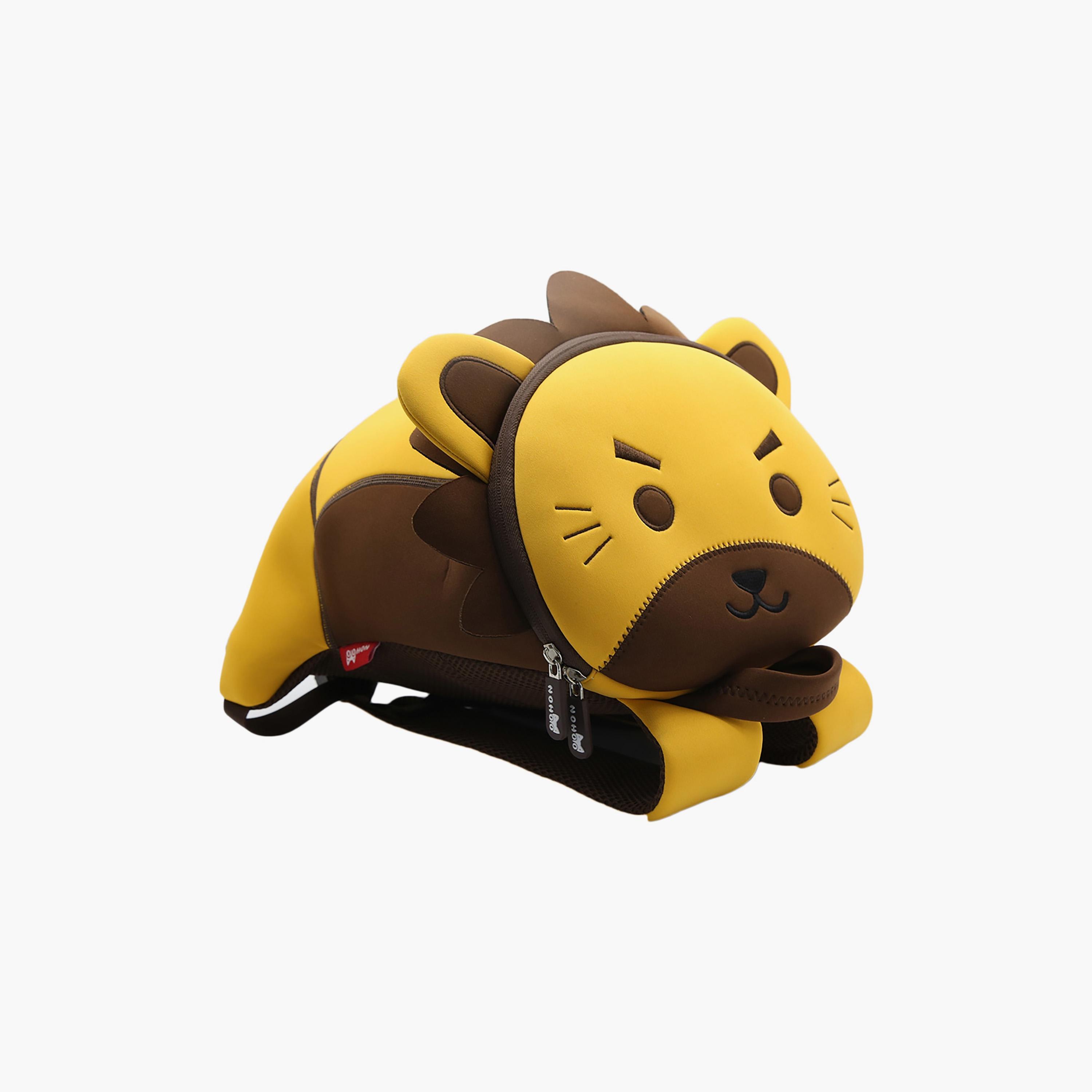 شنطة ظهر بتصميم أسد ثلاثي الأبعاد من نوهو، 10 بوصة، أصفر-school-bagsandbackpacks-backpacks-image-1