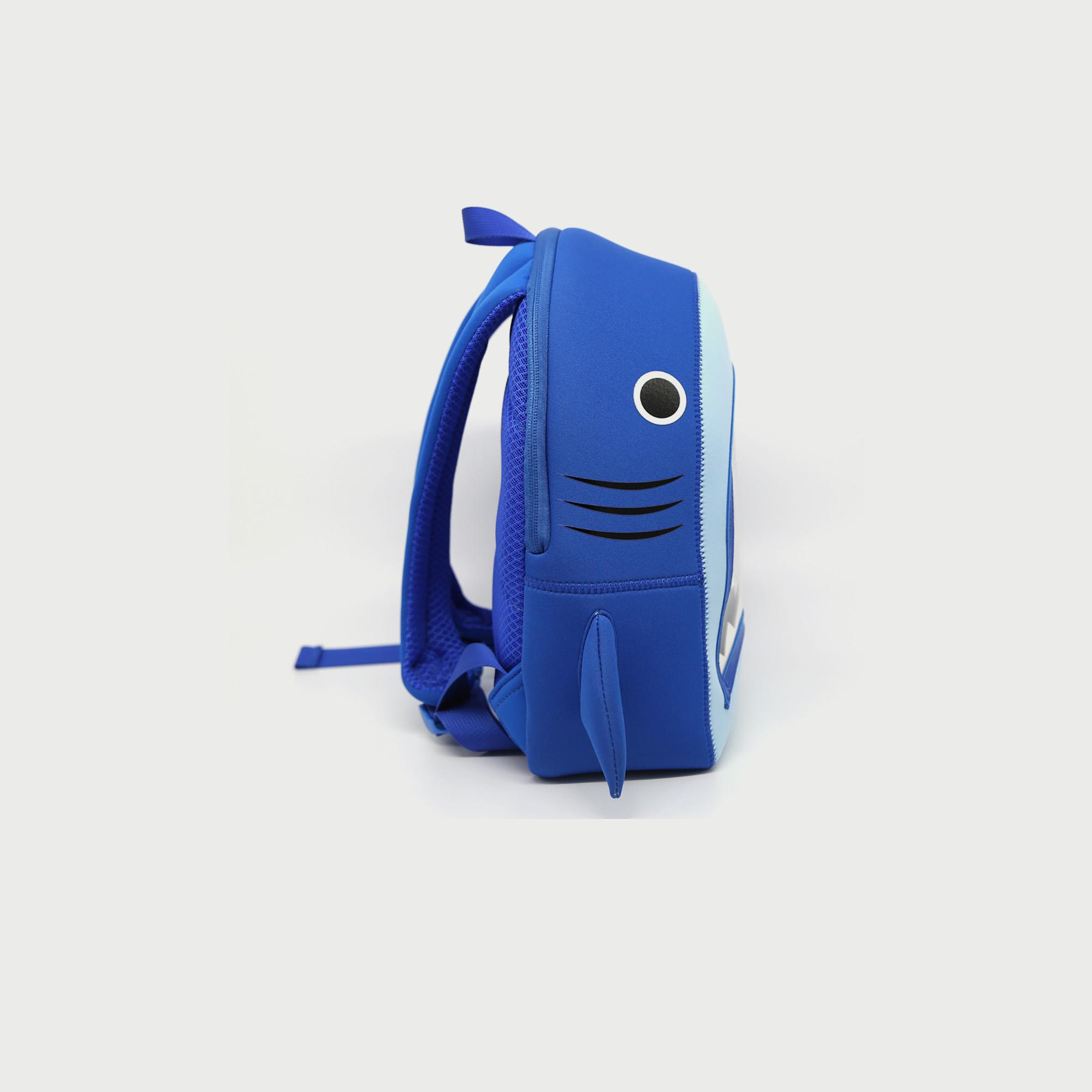 Nohoo Ocean Backpack Shark, 12 Inches, Applique Blue-school-bagsandbackpacks-backpacks-image-3